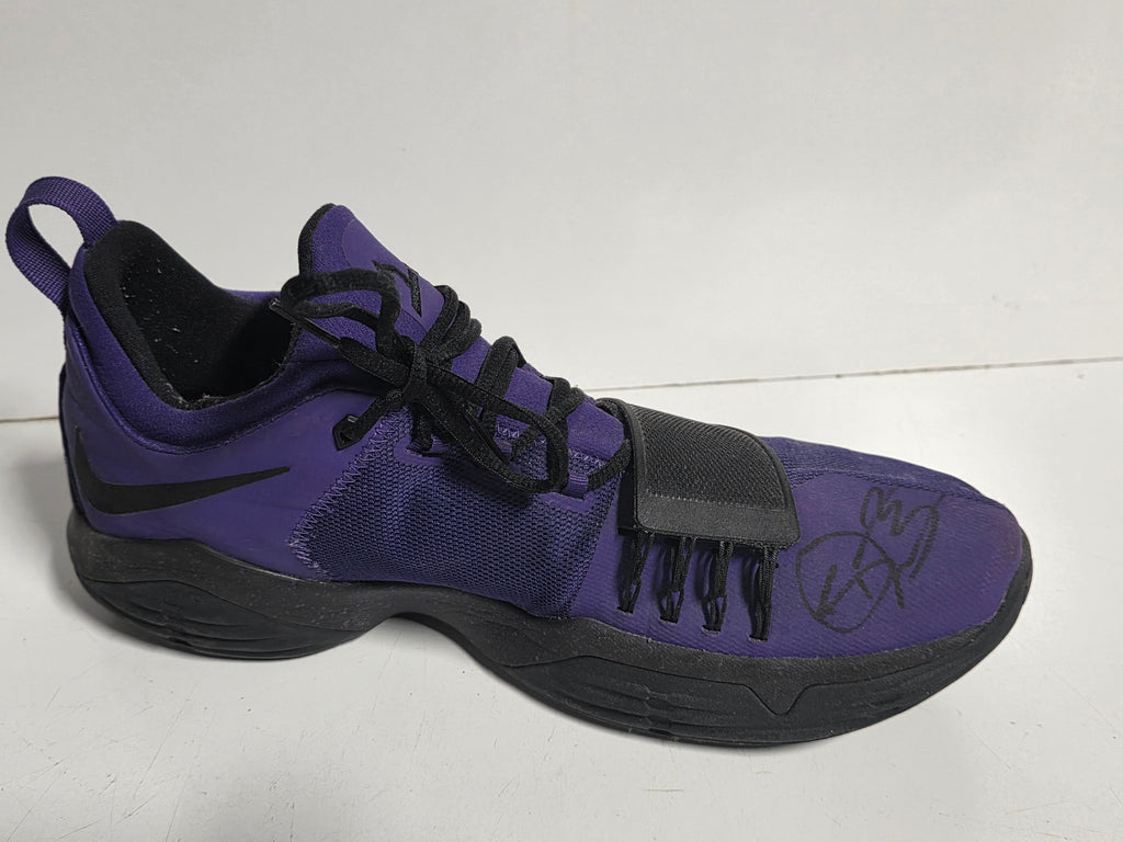 Nike Ben McLemore Signed Autograph Purple Basketball Shoe Performance Sneaker