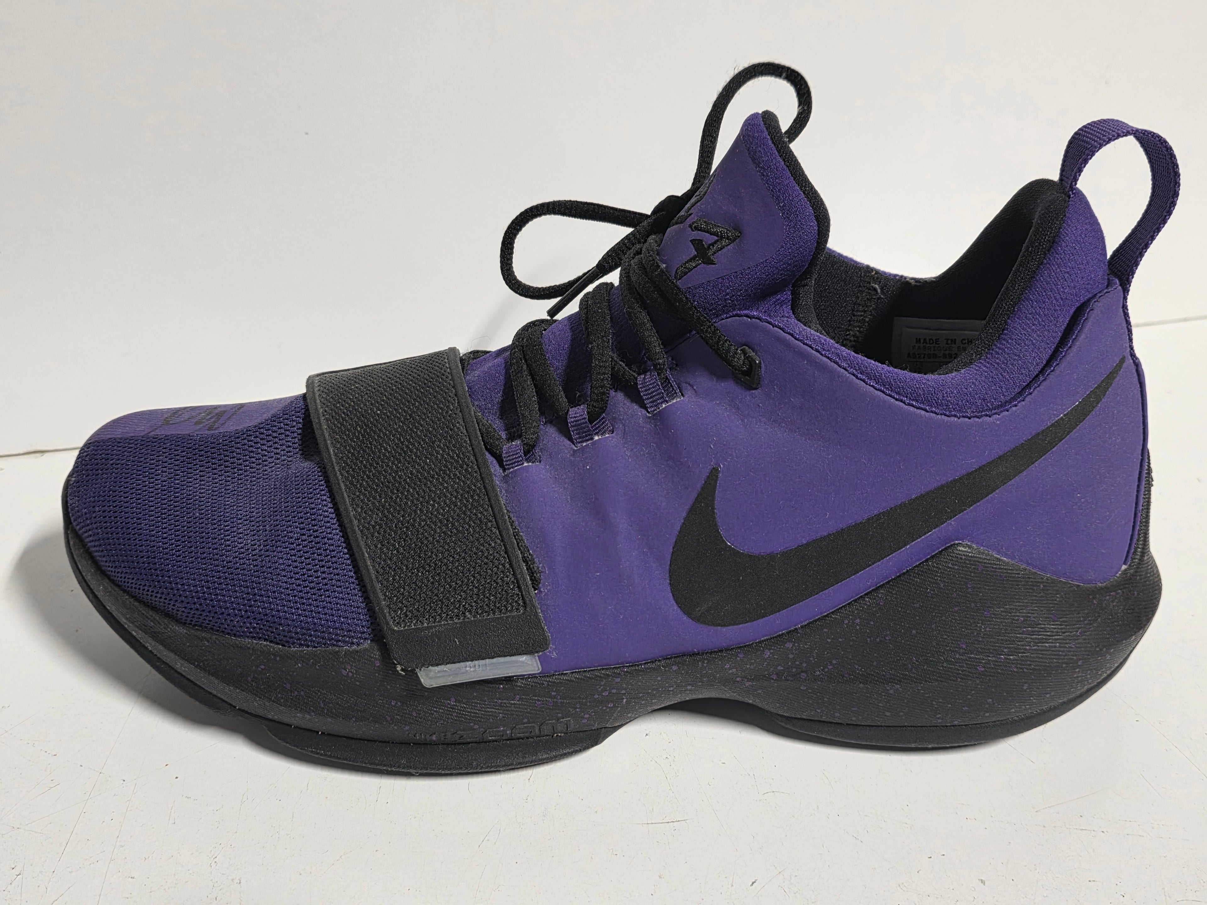 Nike Ben McLemore Signed Autograph Purple Basketball Shoe Performance Sneaker