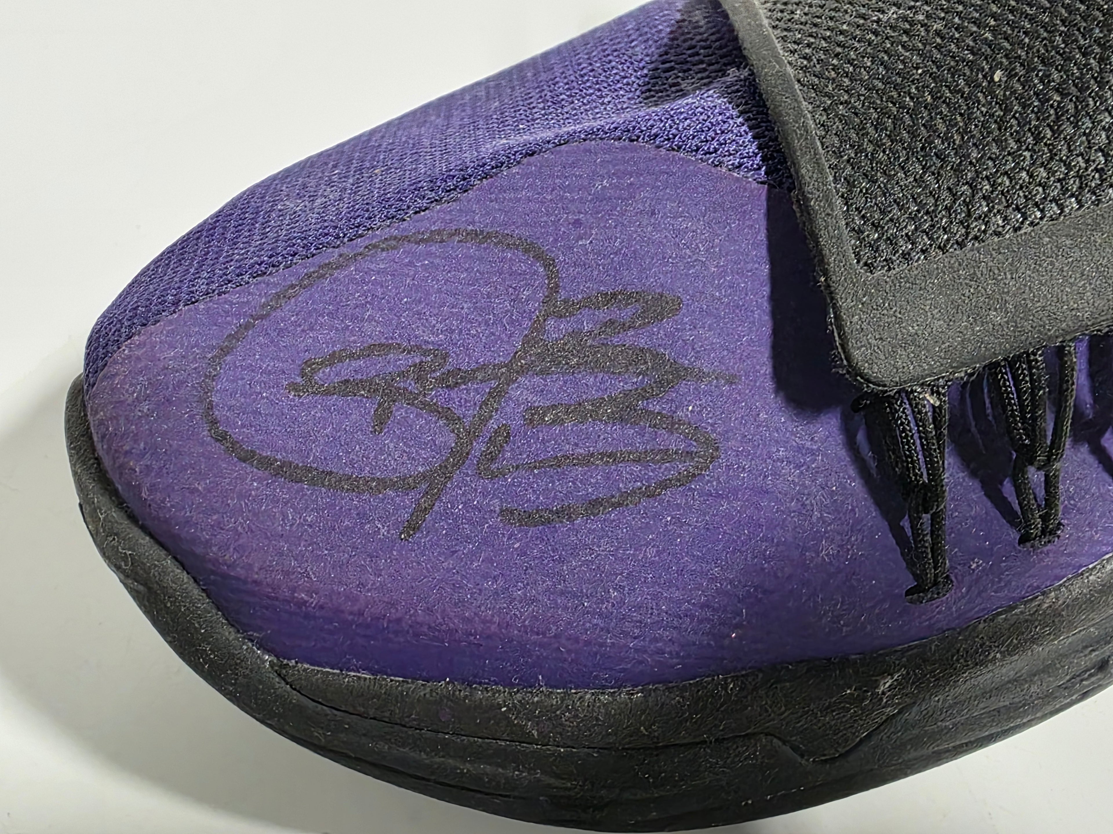 Nike Ben McLemore Signed Autograph Purple Basketball Shoe Performance Sneaker