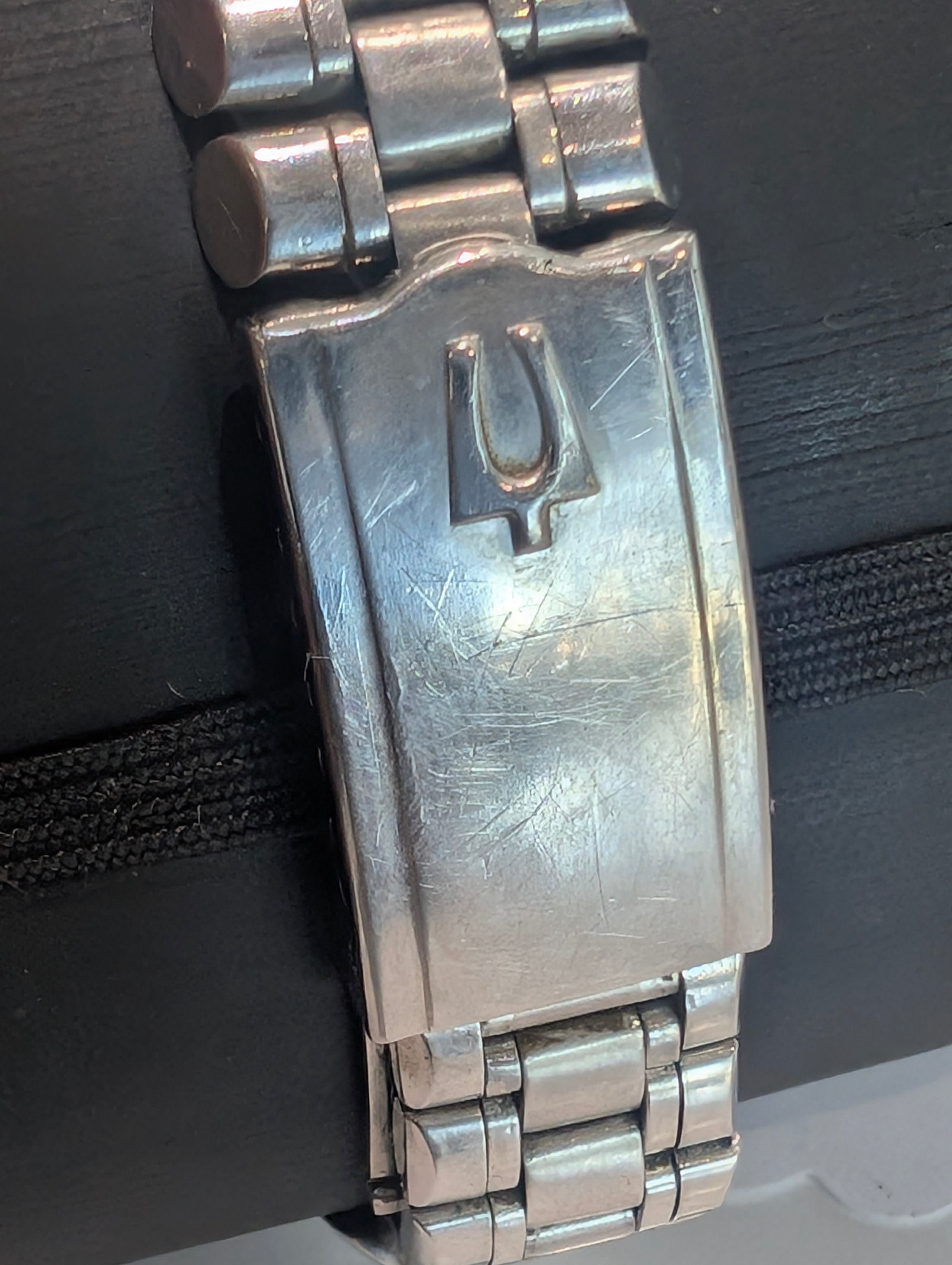 1967 Bulova Accutron Astronaut M7 GMT 214 Stainless Steel Watch Tuning Fork Movement - Works Rare