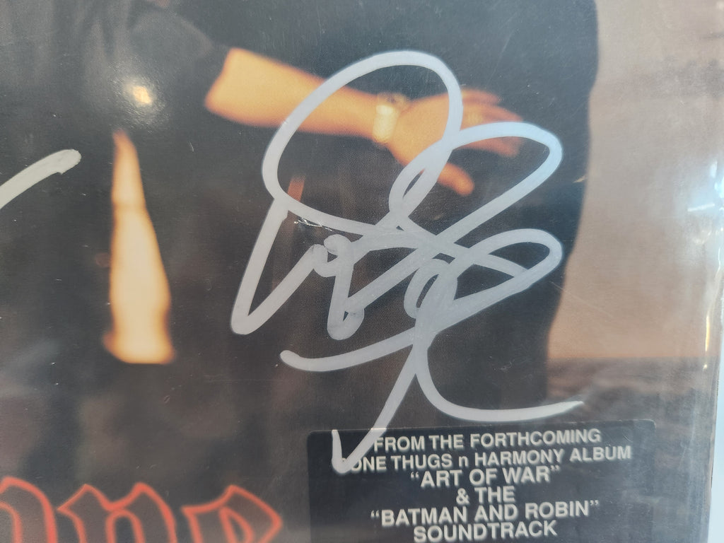 Bone Thugs-N-Harmony Look Into My Eyes Vinyl Record Signed Autograph Group LP