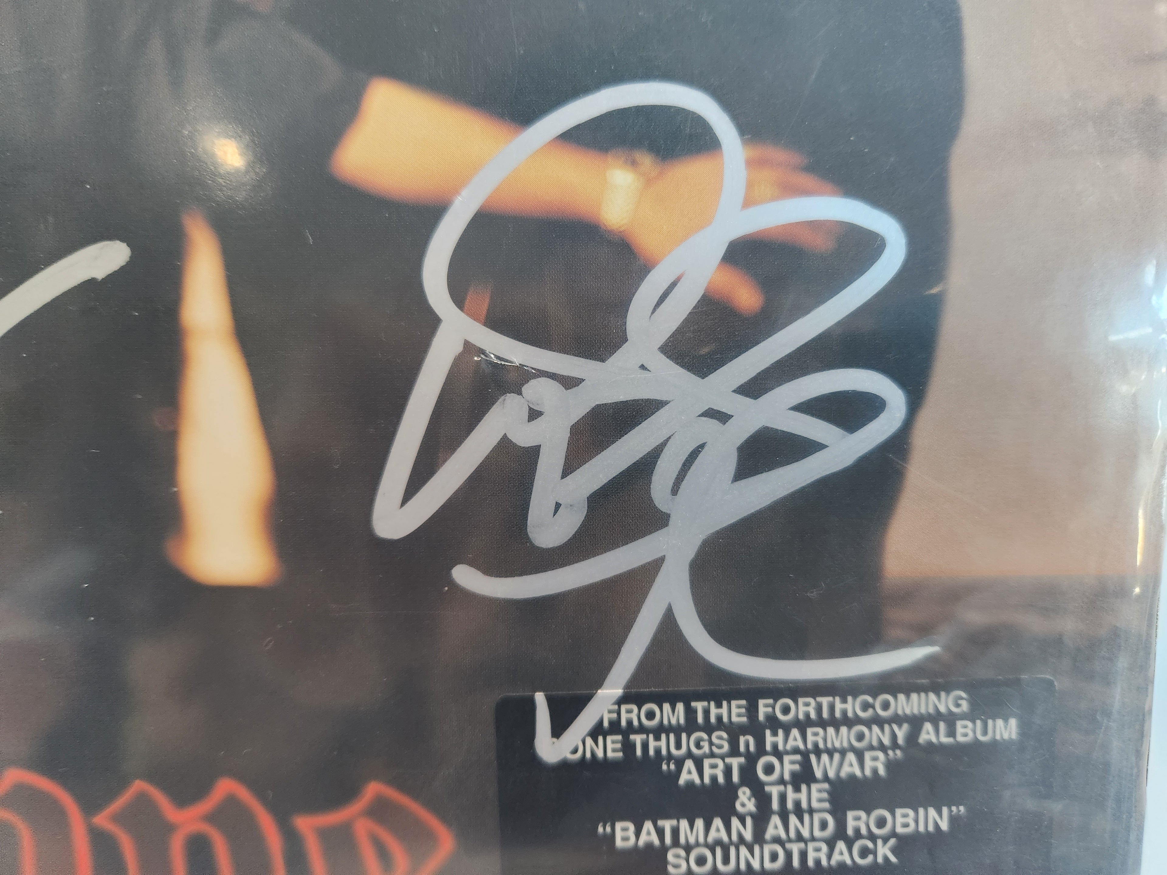 Bone Thugs-N-Harmony Look Into My Eyes Vinyl Record Signed Autograph Group LP