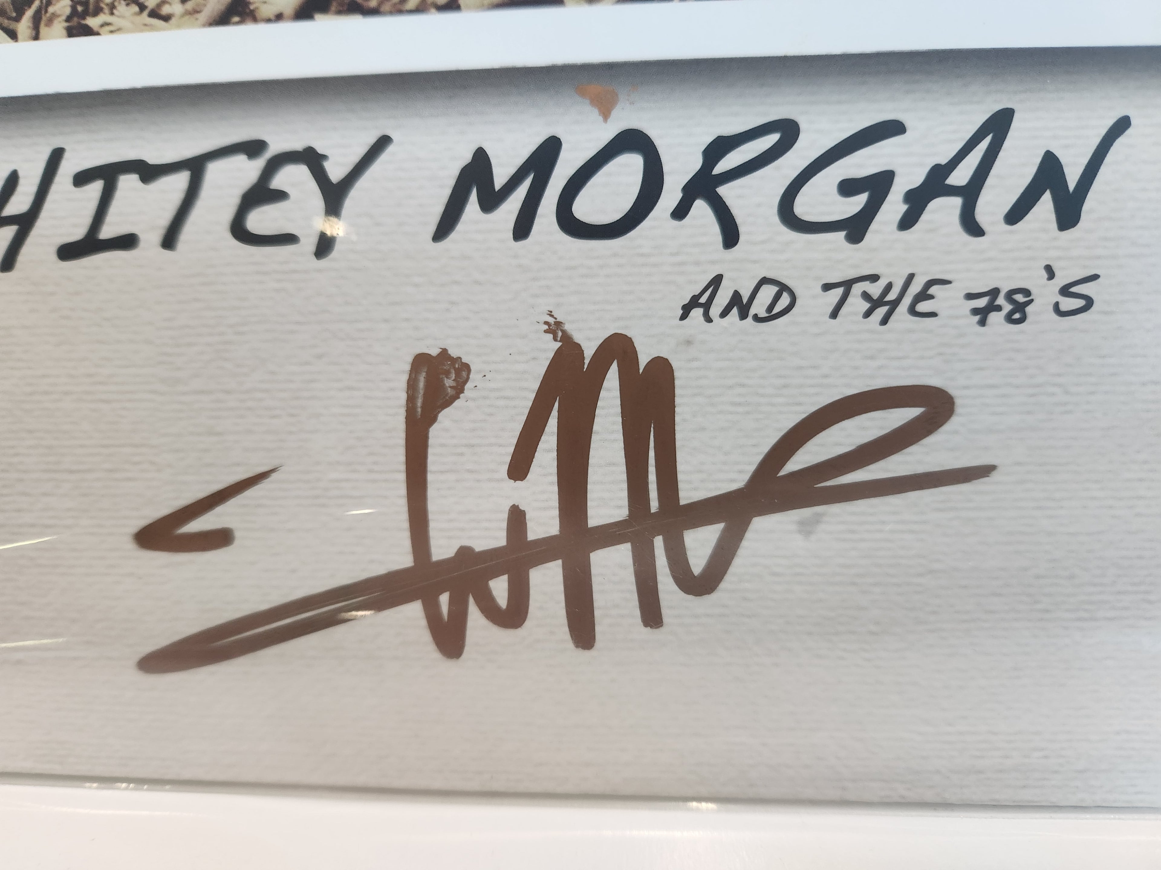 Signed Autograph Whitey Morgan And The 78s Vinyl Record LP Country Music
