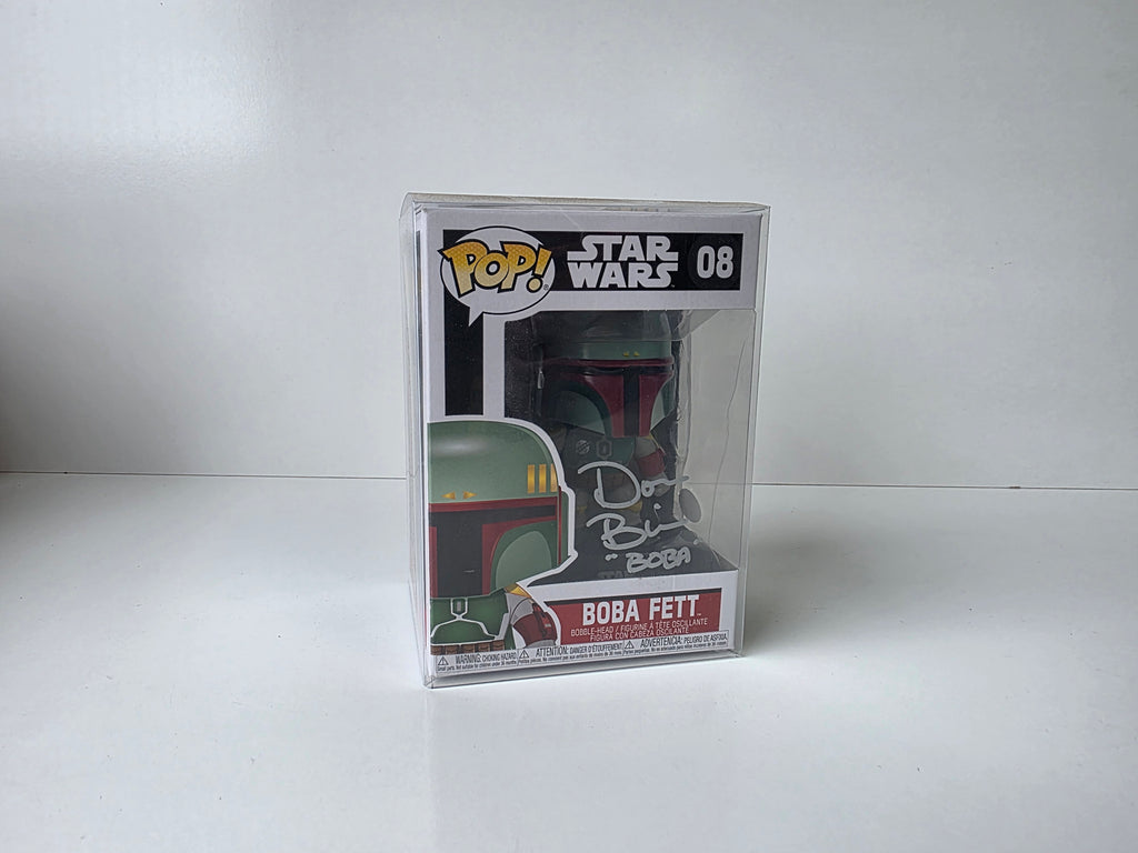 Funko Pop Star Wars Boba Fett Autographed Vinyl Figure Certified Collectible Display