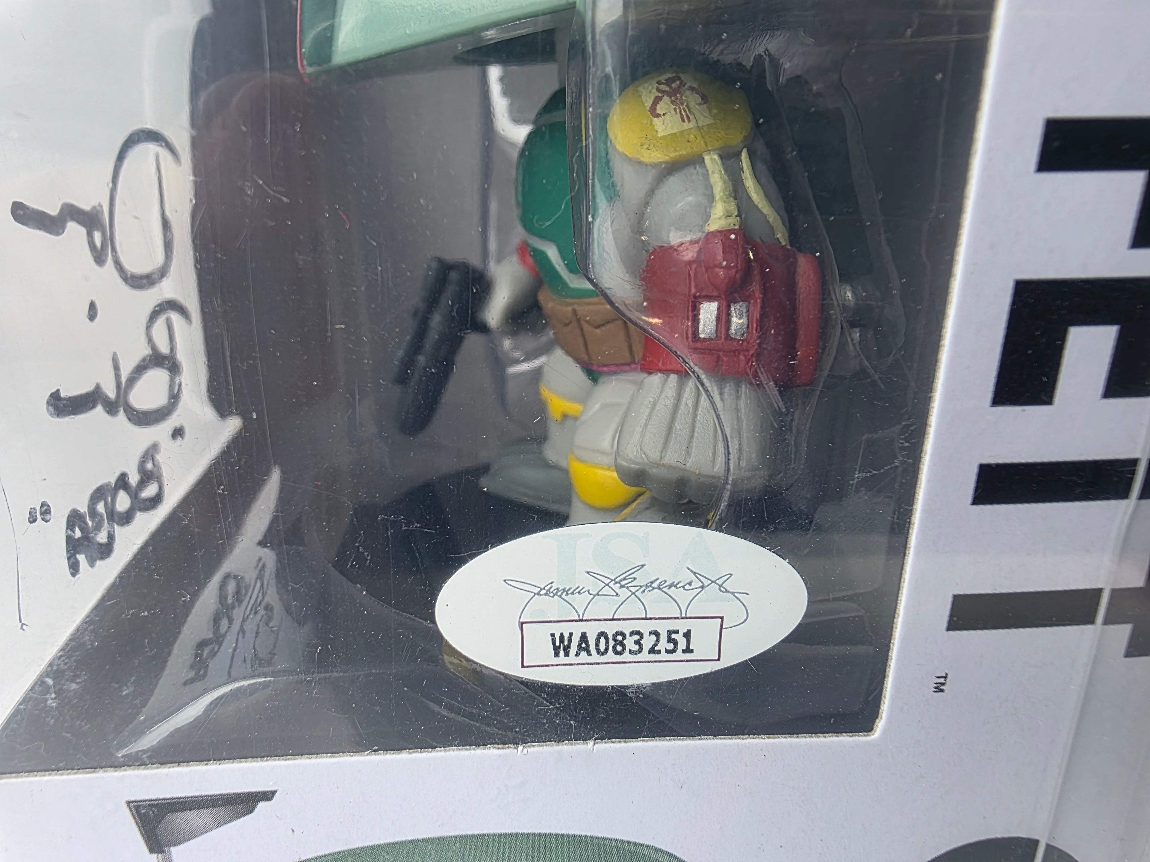 Funko Pop Star Wars Boba Fett Autographed Vinyl Figure Certified Collectible Display