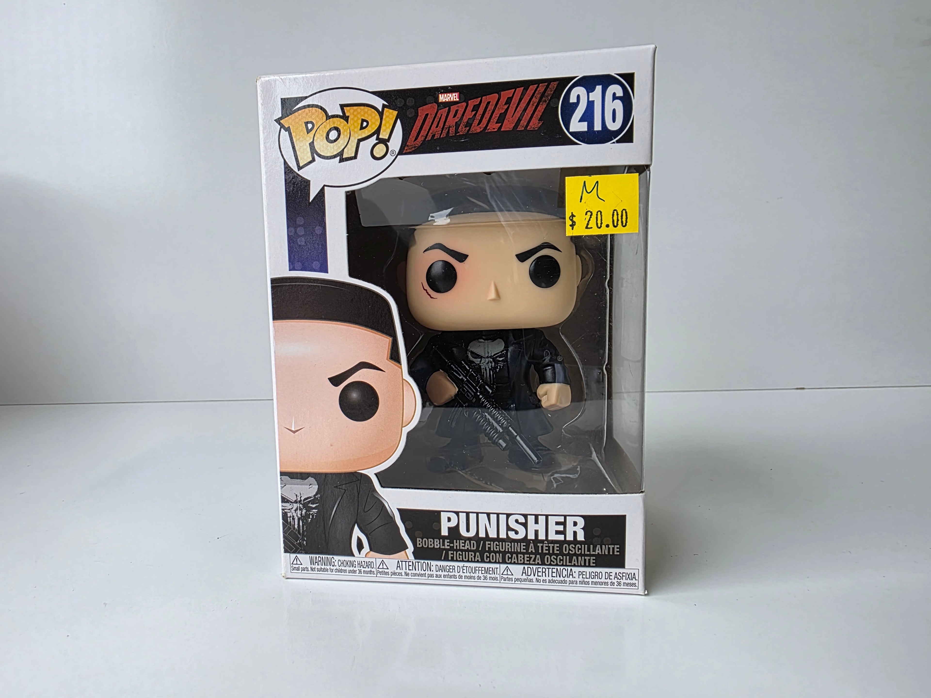 Funko Pop Marvel Daredevil Punisher Vinyl Bobblehead Collectible Figure No. 216