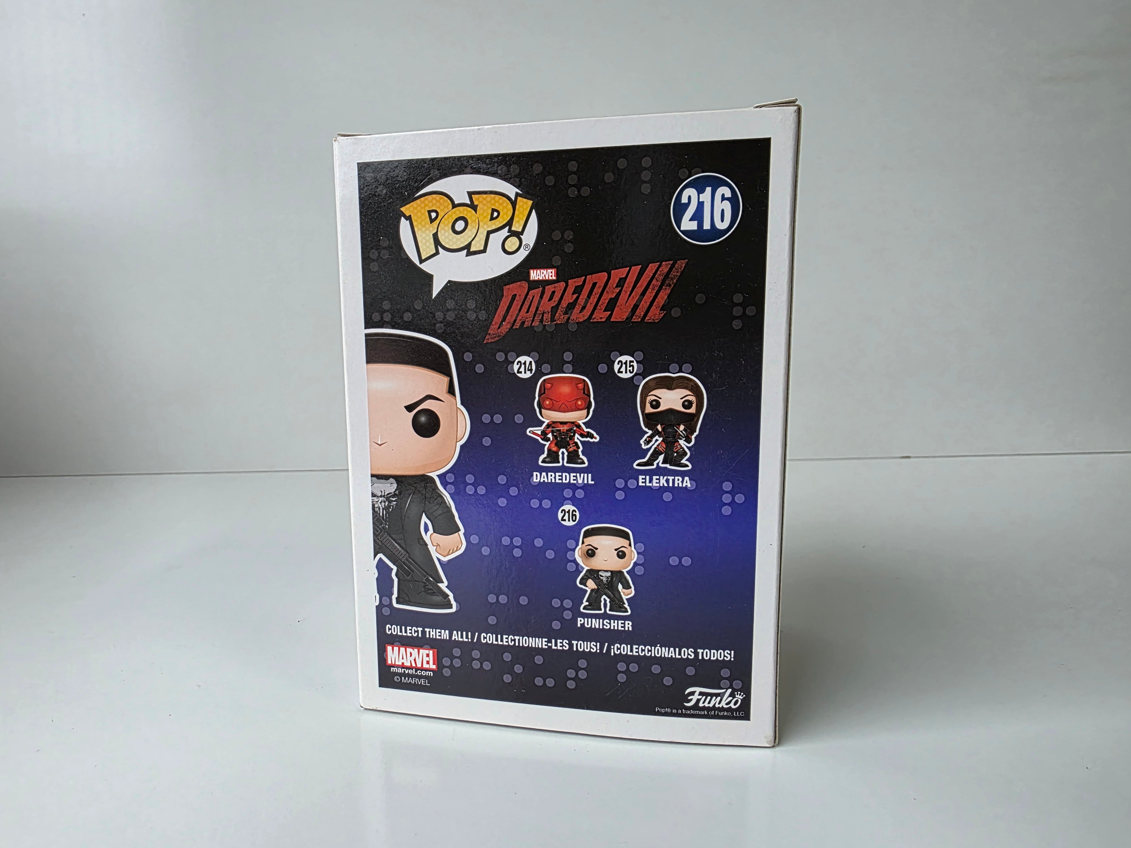 Funko Pop Marvel Daredevil Punisher Vinyl Bobblehead Collectible Figure No. 216