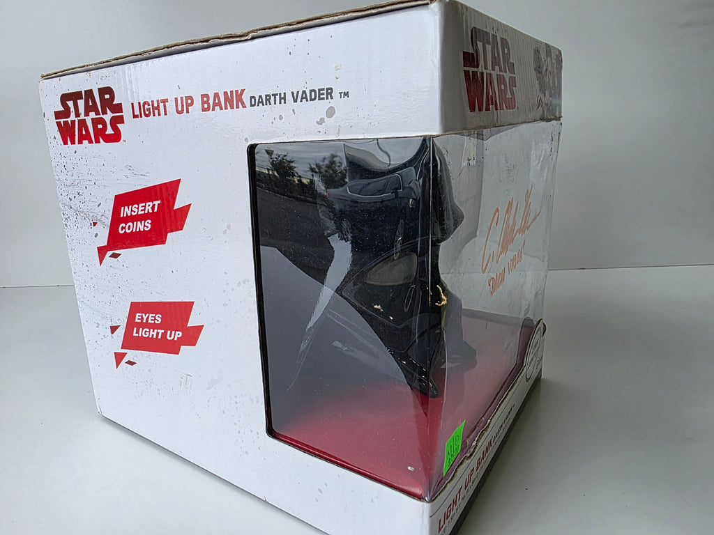 Star Wars Darth Vader Light Up Coin Bank Eyes Glow Disney Collectible Display Piece