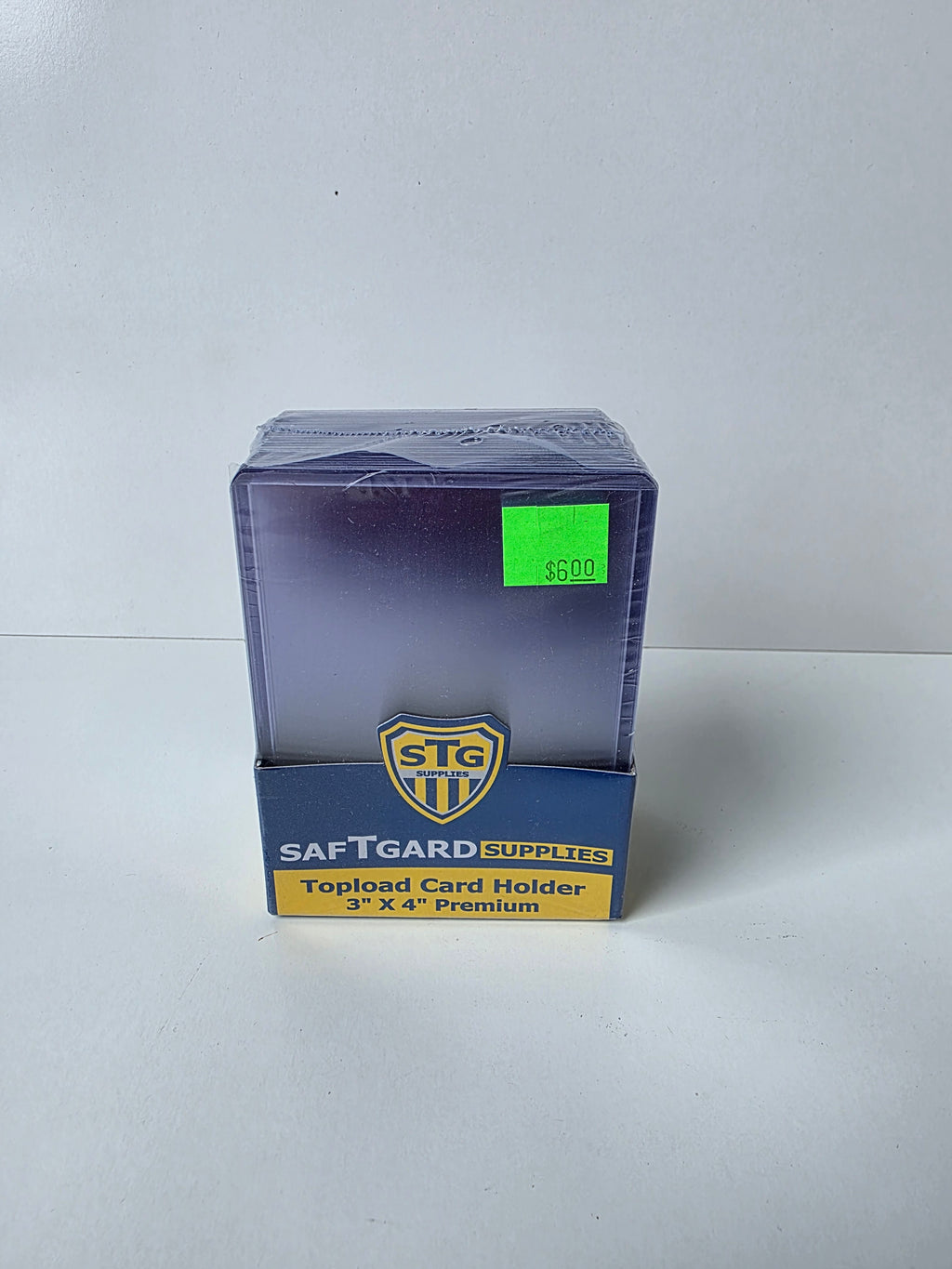 Saftgard Supplies 3x4 Premium Topload Card Holders 25 Pack Clear Rigid PVC Protectors
