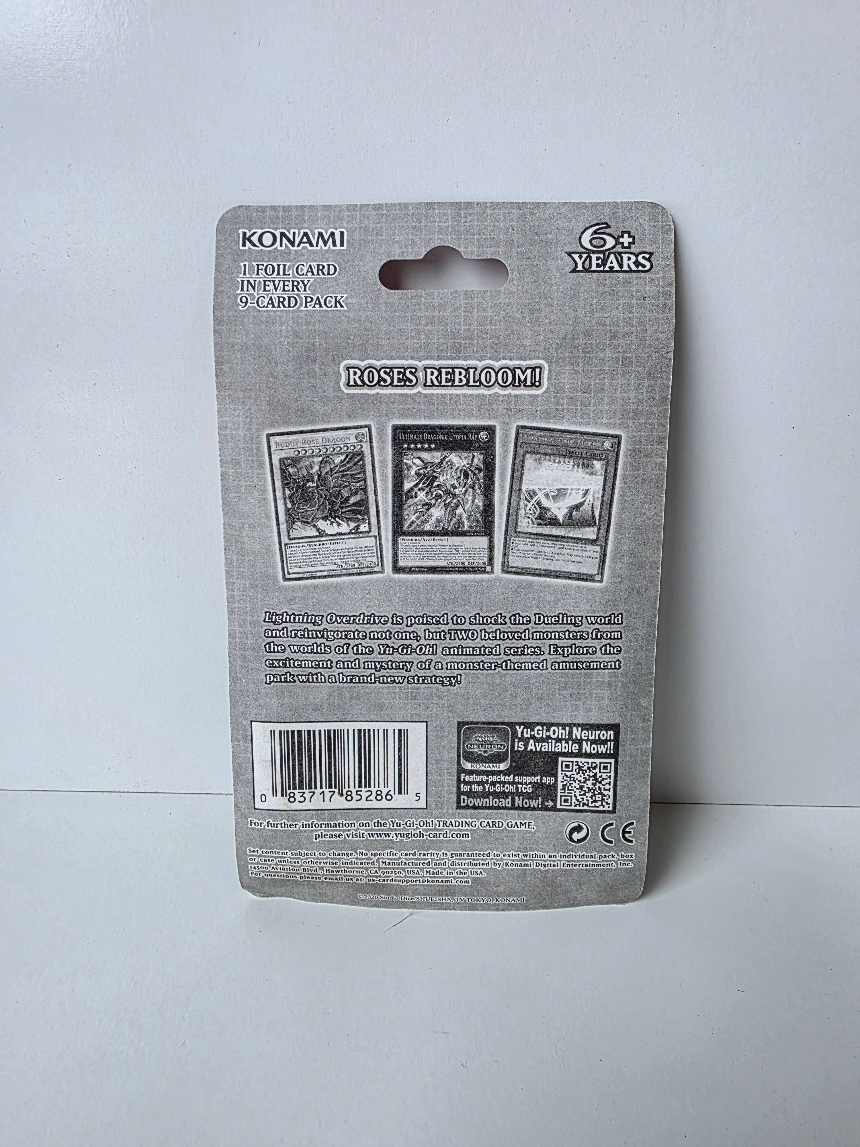 Yu-Gi-Oh Lightning Overdrive 1st Edition Booster Pack Sealed English Trading Cards
