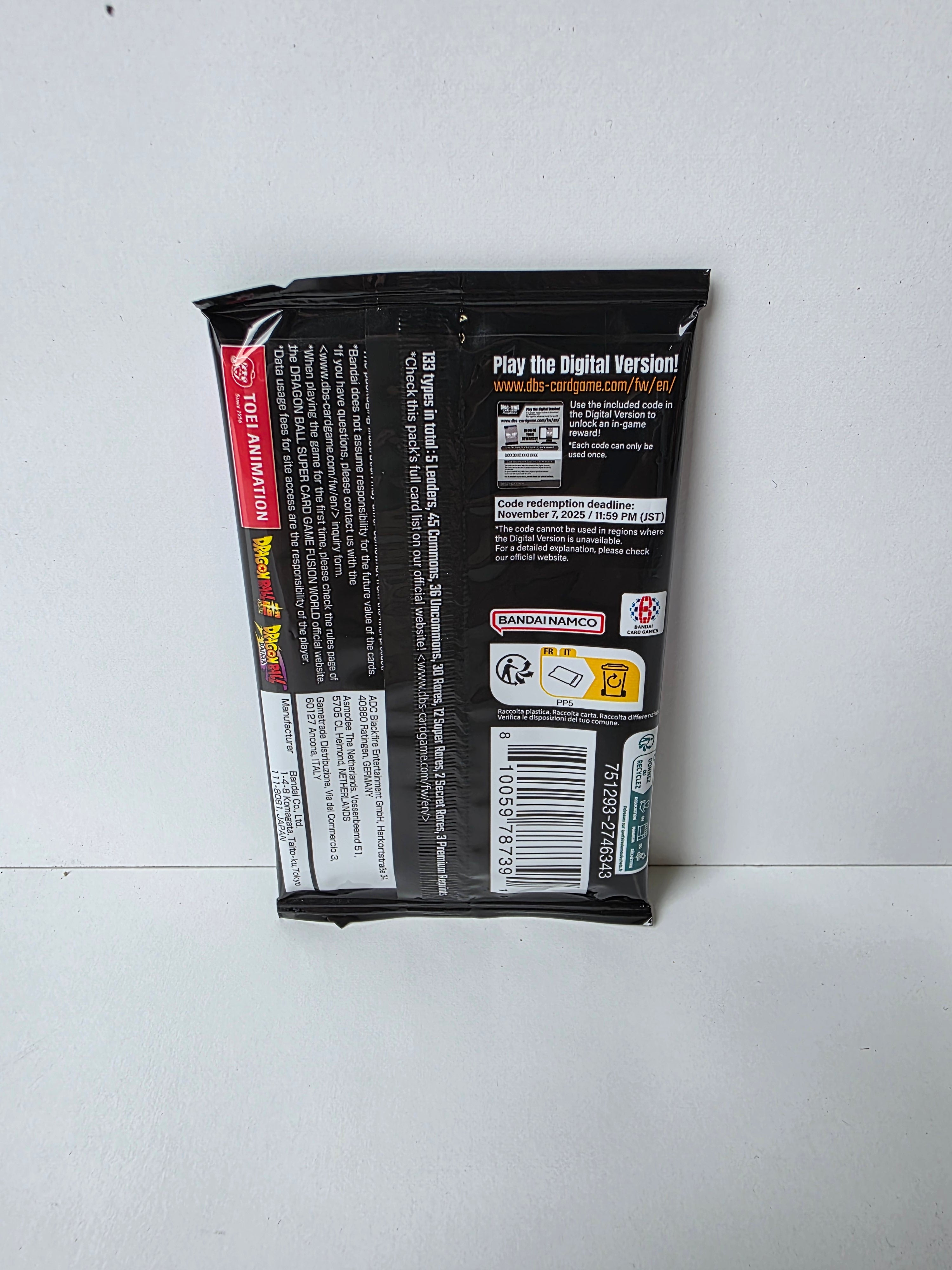 Dragon Ball Super Card Game Fusion World Ultra Limit FB04 Booster Pack Sealed 12 Cards