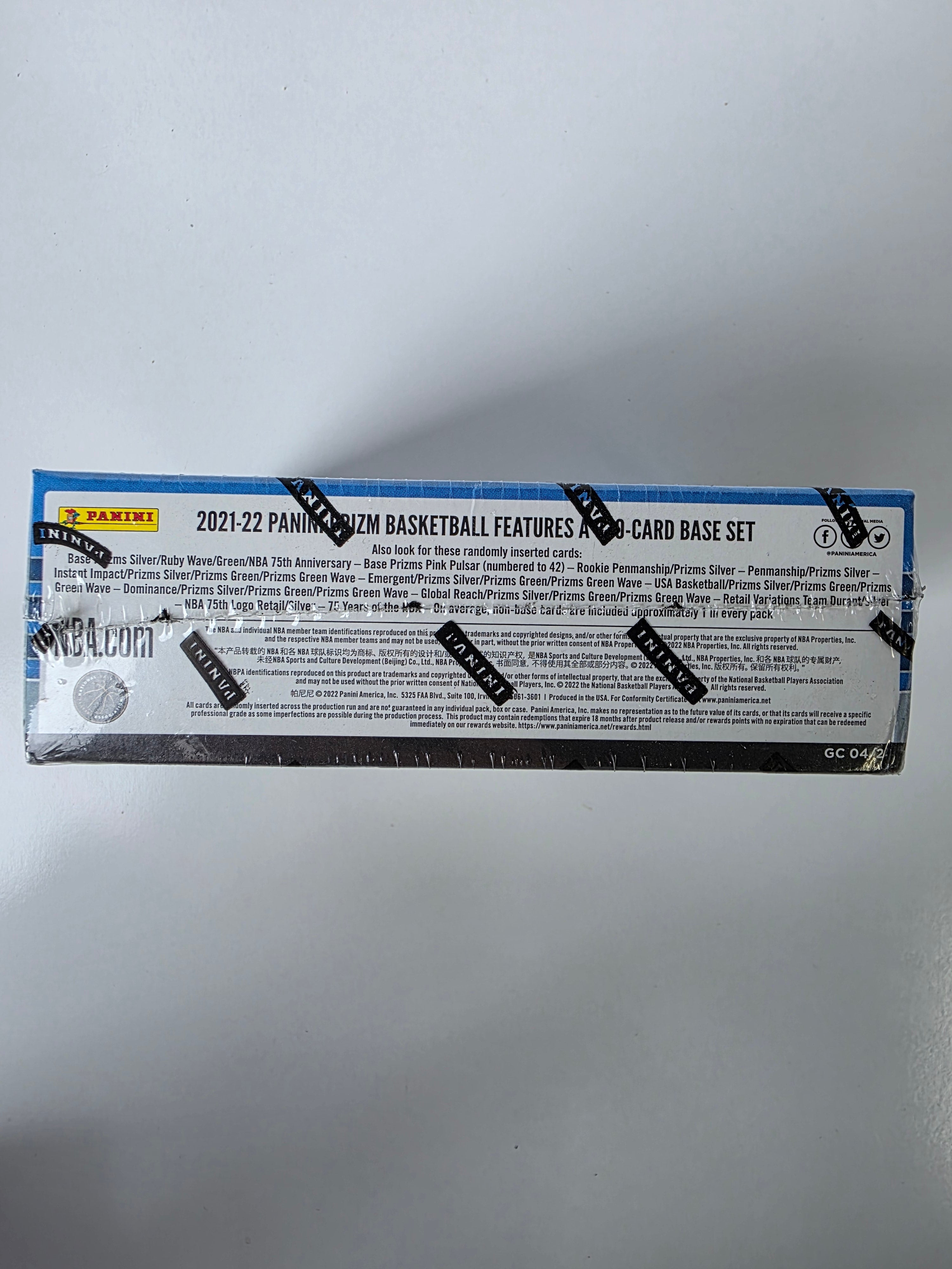Panini Prizm 2021-22 Basketball Trading Cards Factory Sealed Retail Box 24 Packs