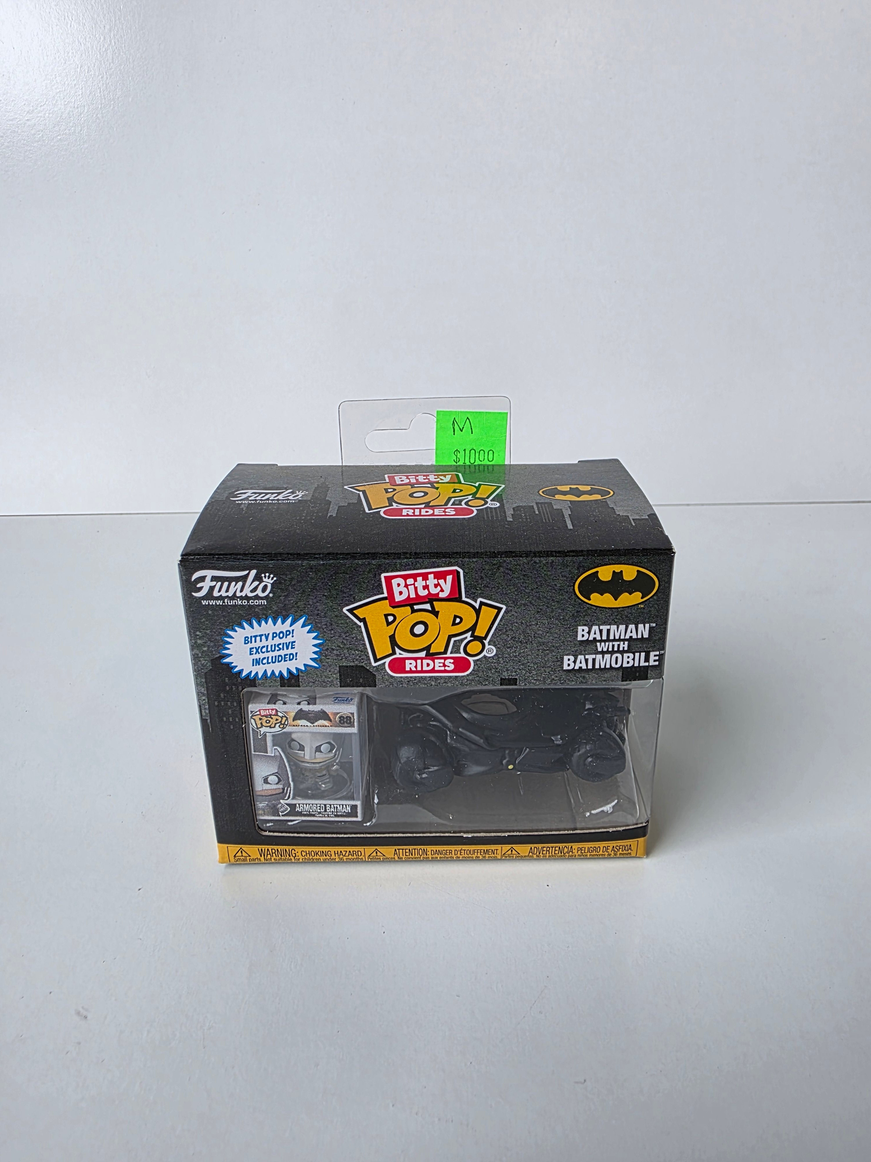 Funko Bitty Pop Rides Batman With Batmobile Exclusive Mini Vinyl Figure Set