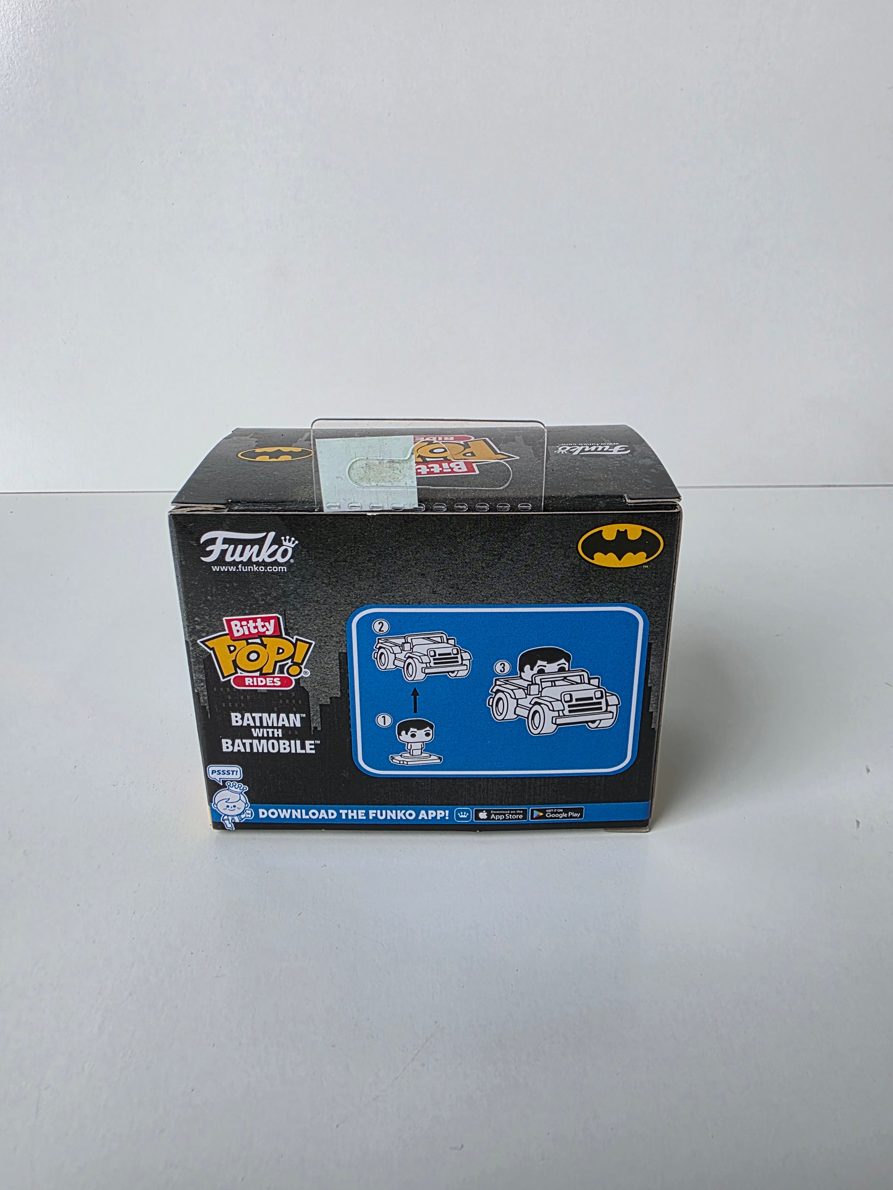 Funko Bitty Pop Rides Batman With Batmobile Exclusive Mini Vinyl Figure Set