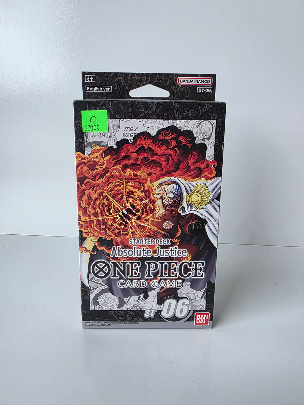 One Piece Card Game ST-06 Absolute Justice Starter Deck (English Version, Bandai)
