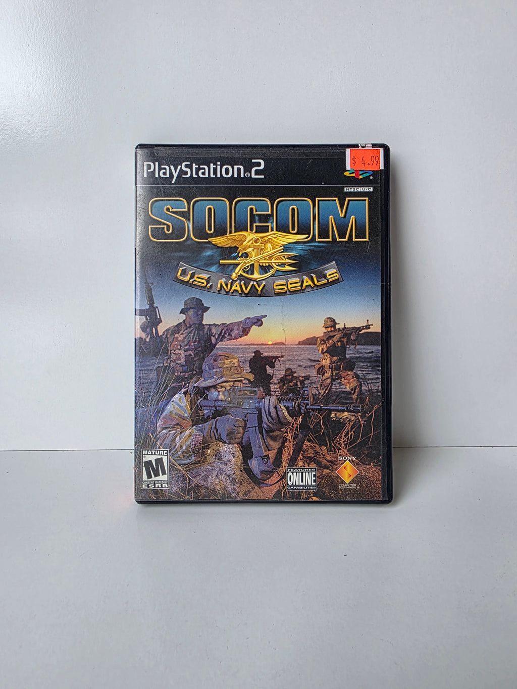 SOCOM: U.S. Navy SEALs (Sony PlayStation 2, 2002) — Complete with Case & Artwork
