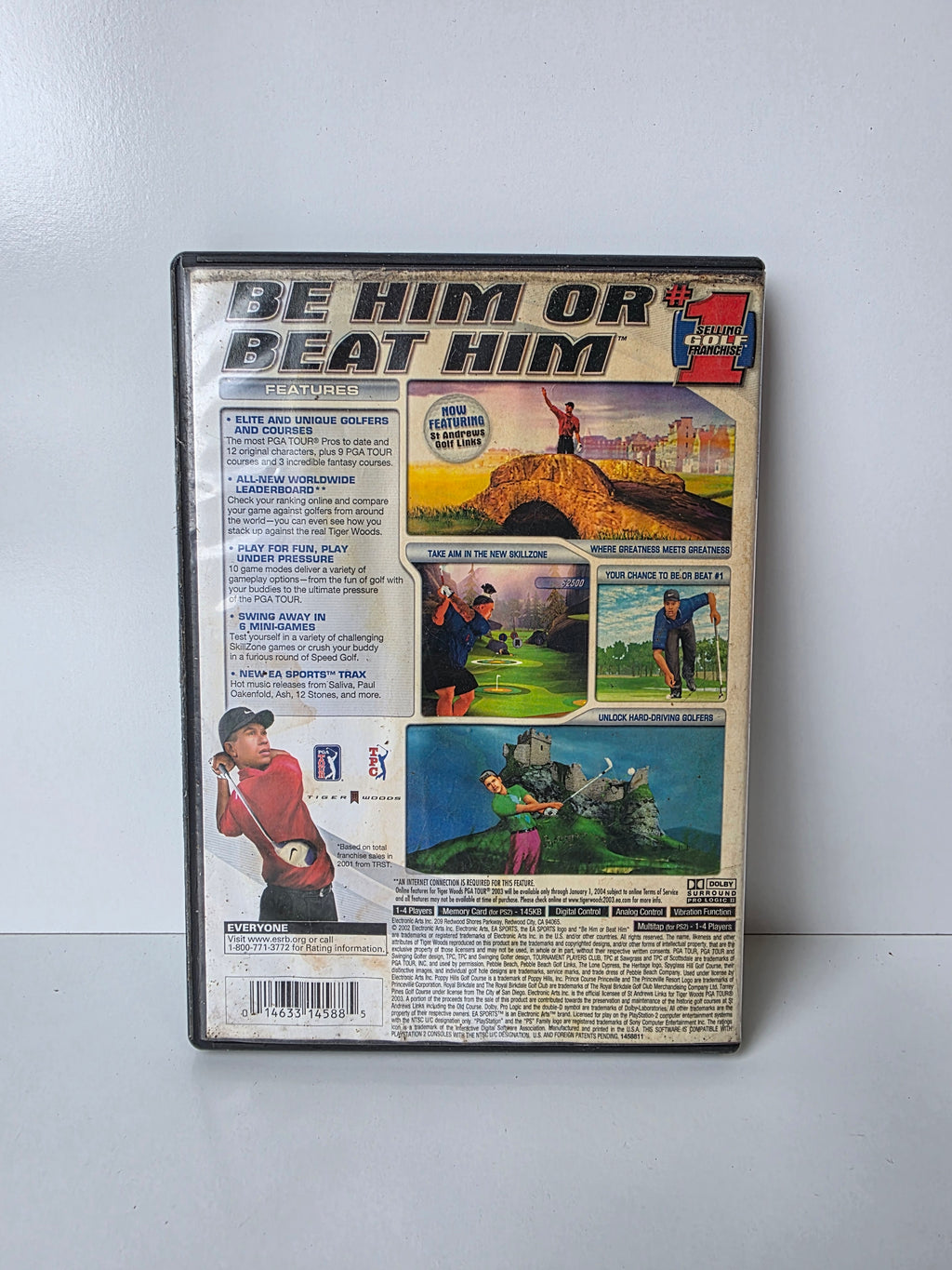 Tiger Woods PGA Tour 2003 (Sony PlayStation 2, 2002) — Complete with Case & Artwork