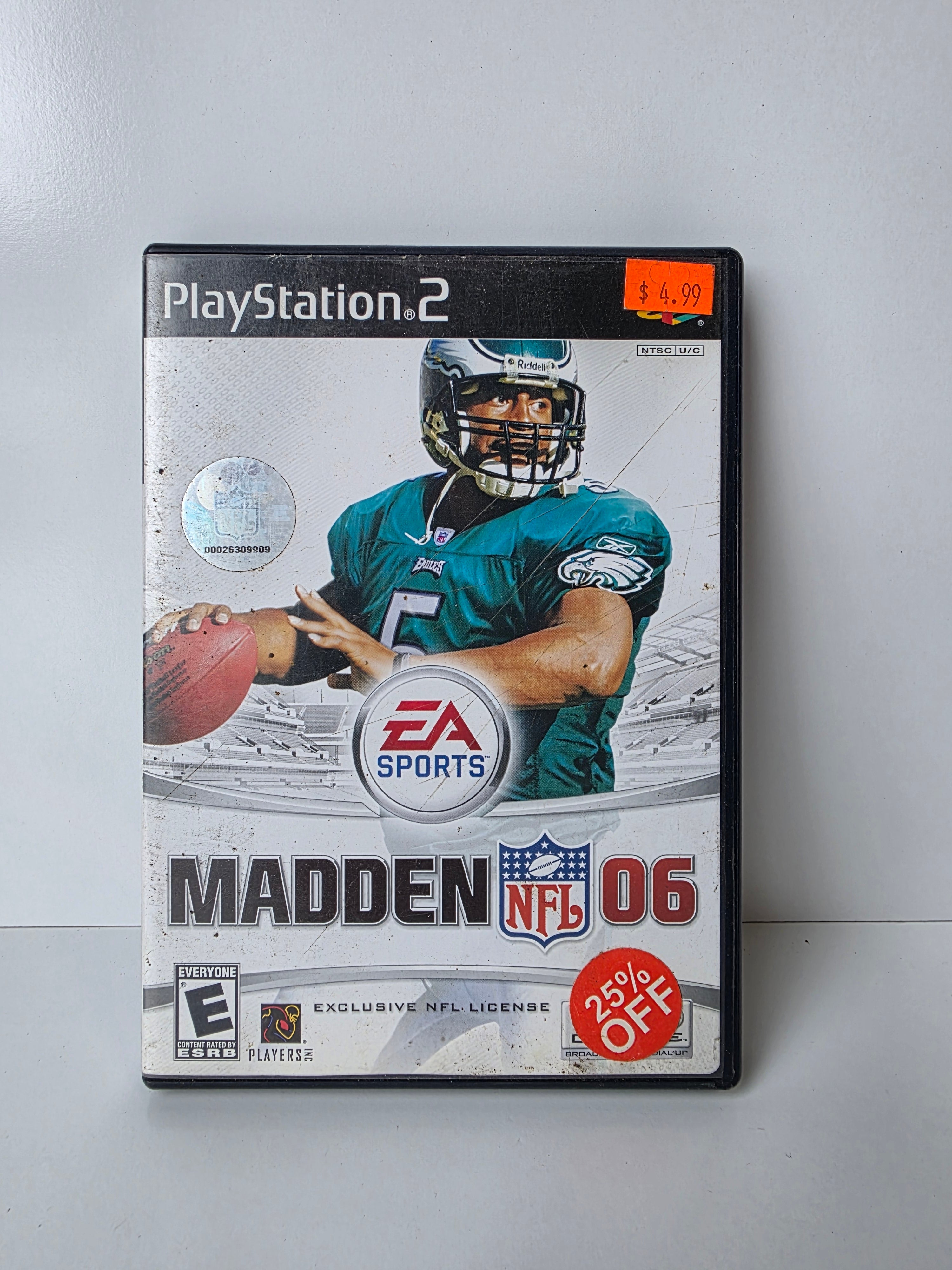 Madden NFL 06 (Sony PlayStation 2, 2005) — Complete with Case & Artwork