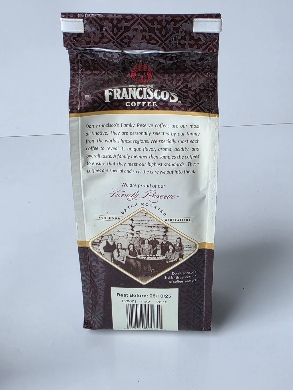 Don Francisco’s Organic Mayan Blend Ground Coffee 12oz Family Reserve Medium Dark Roast