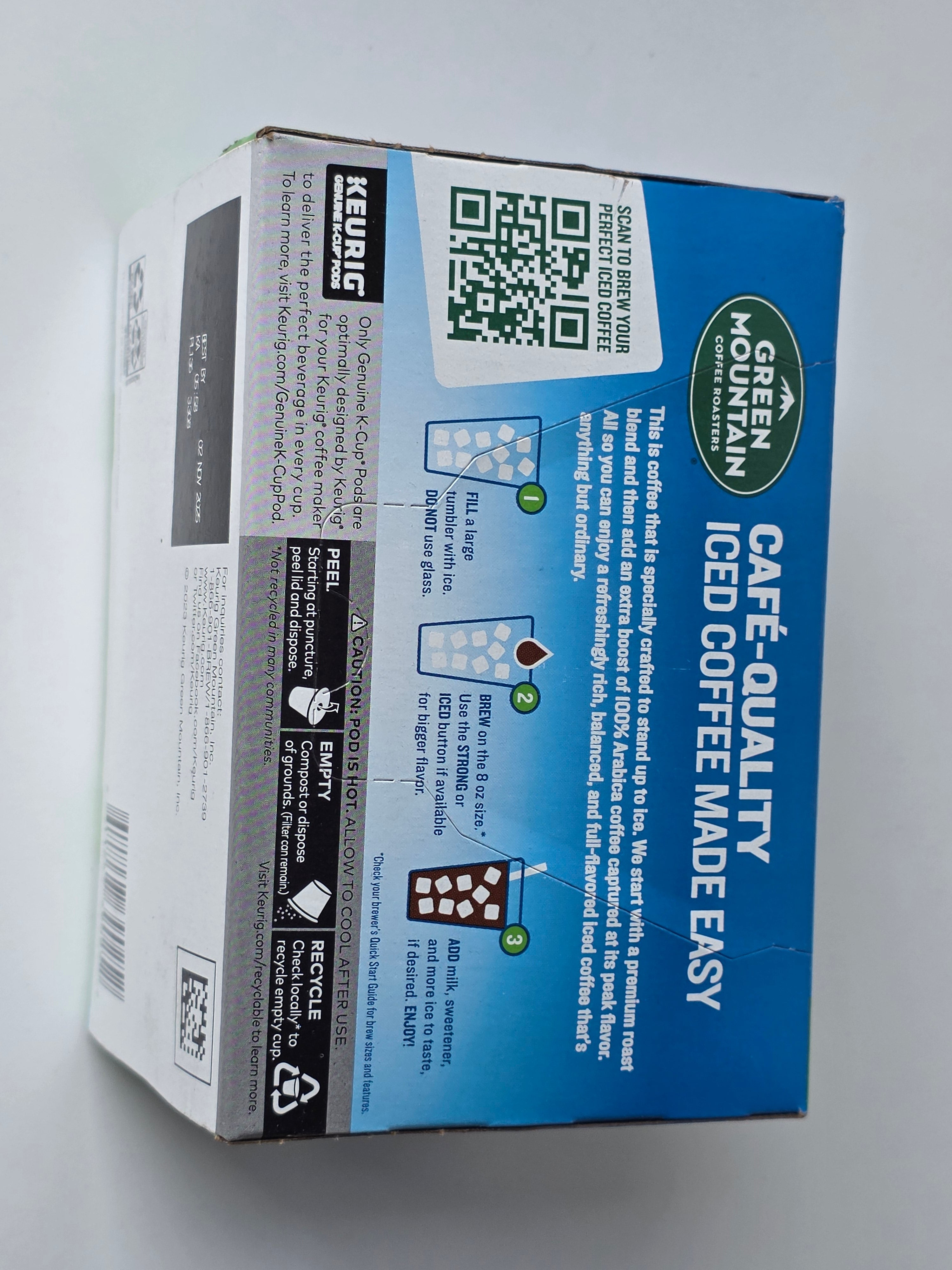 Green Mountain Iced Vanilla Caramel Coffee 12ct Keurig K-Cup Pods Medium Roast
