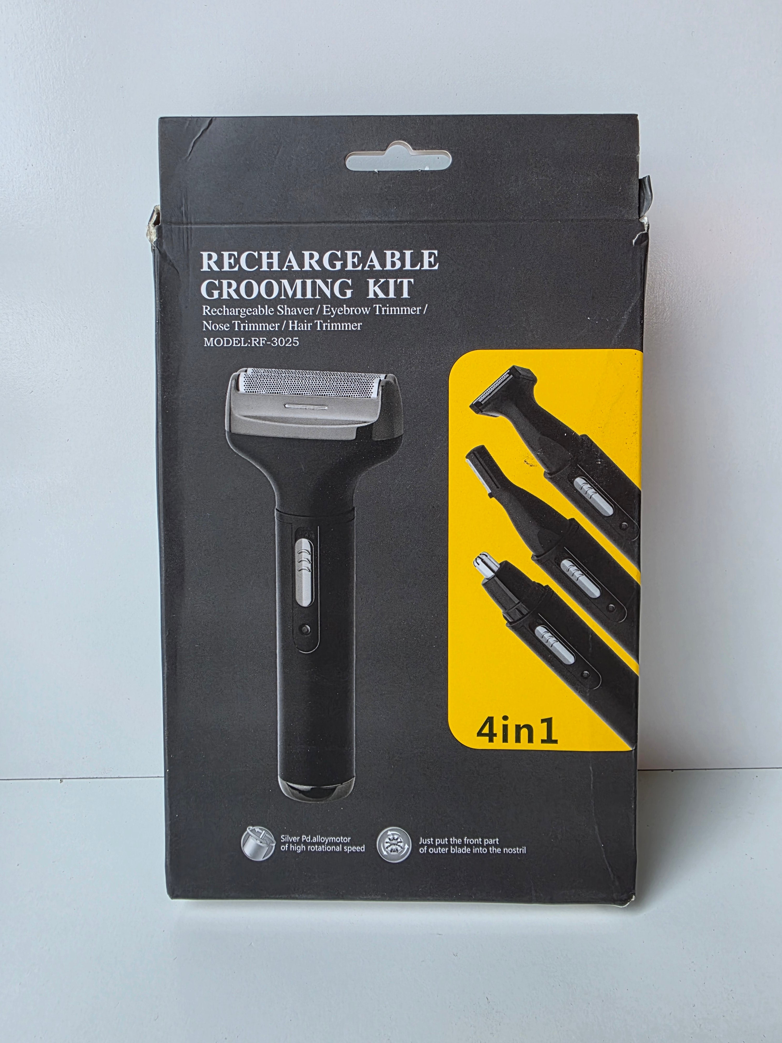 Rechargeable 4-in-1 Electric Grooming Kit RF-3023 Shaver Trimmer for Men
