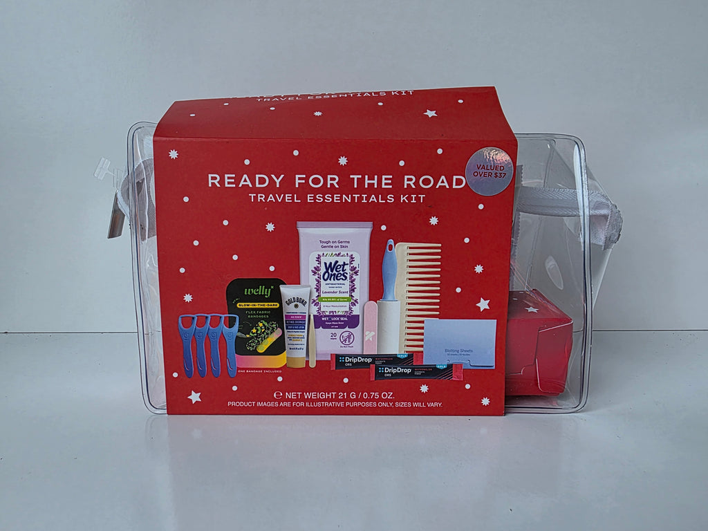 Ready for the Road Travel Essentials Kit 9-Piece Toiletry and Comfort Set