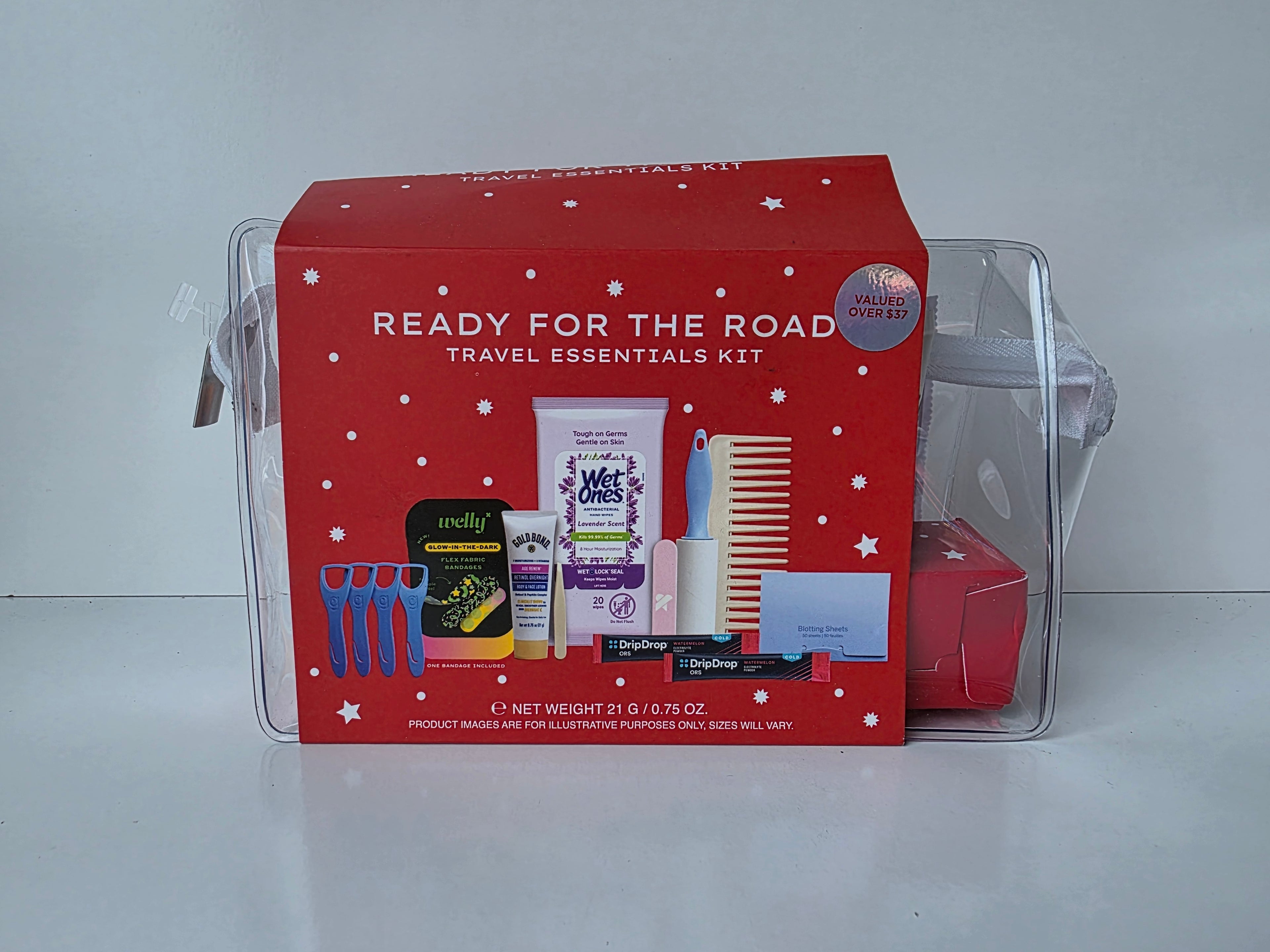 Ready for the Road Travel Essentials Kit 9-Piece Toiletry and Comfort Set