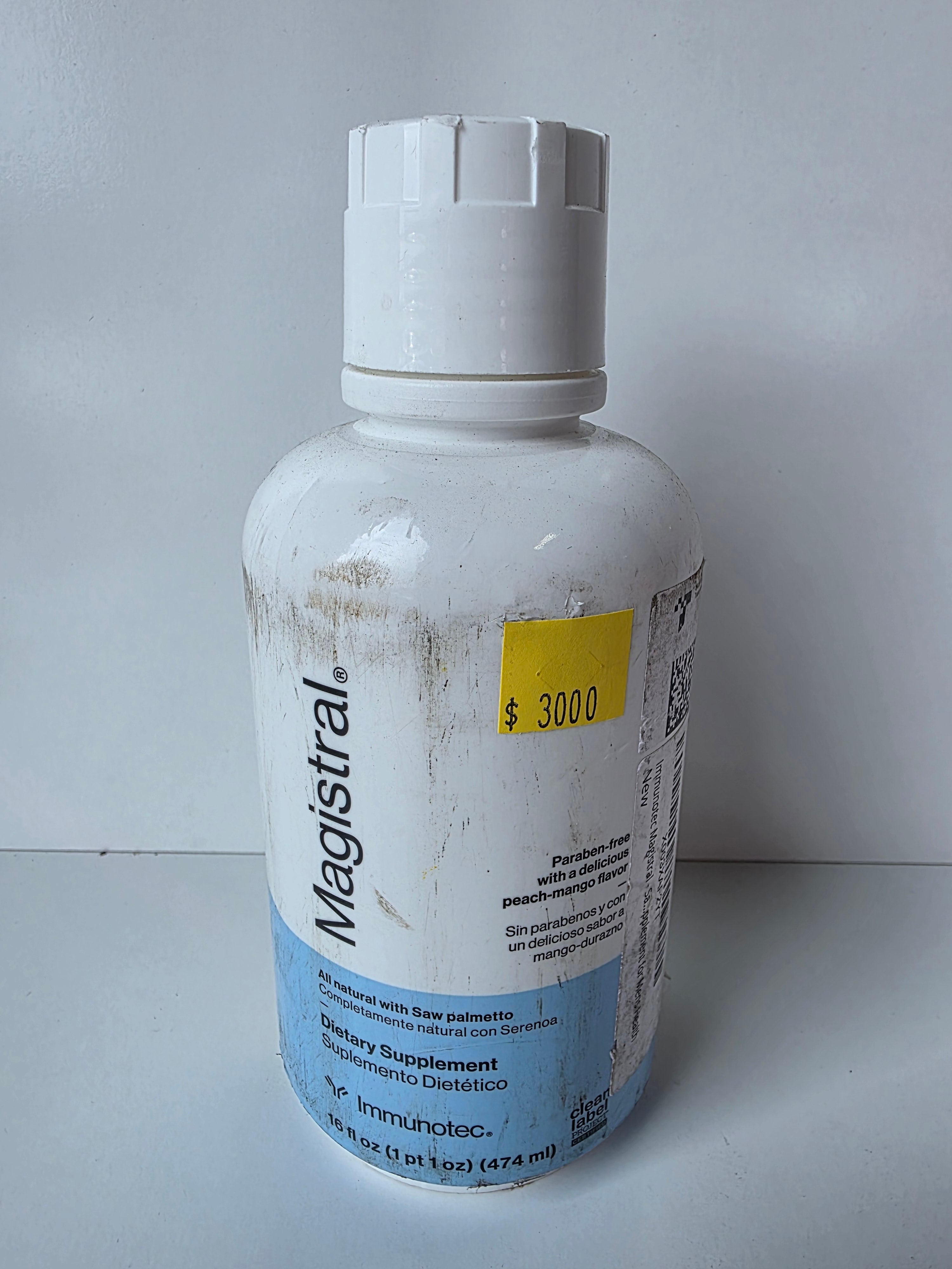 Magistral Dietary Supplement with Saw Palmetto Peach Mango Flavor 16oz Bottle