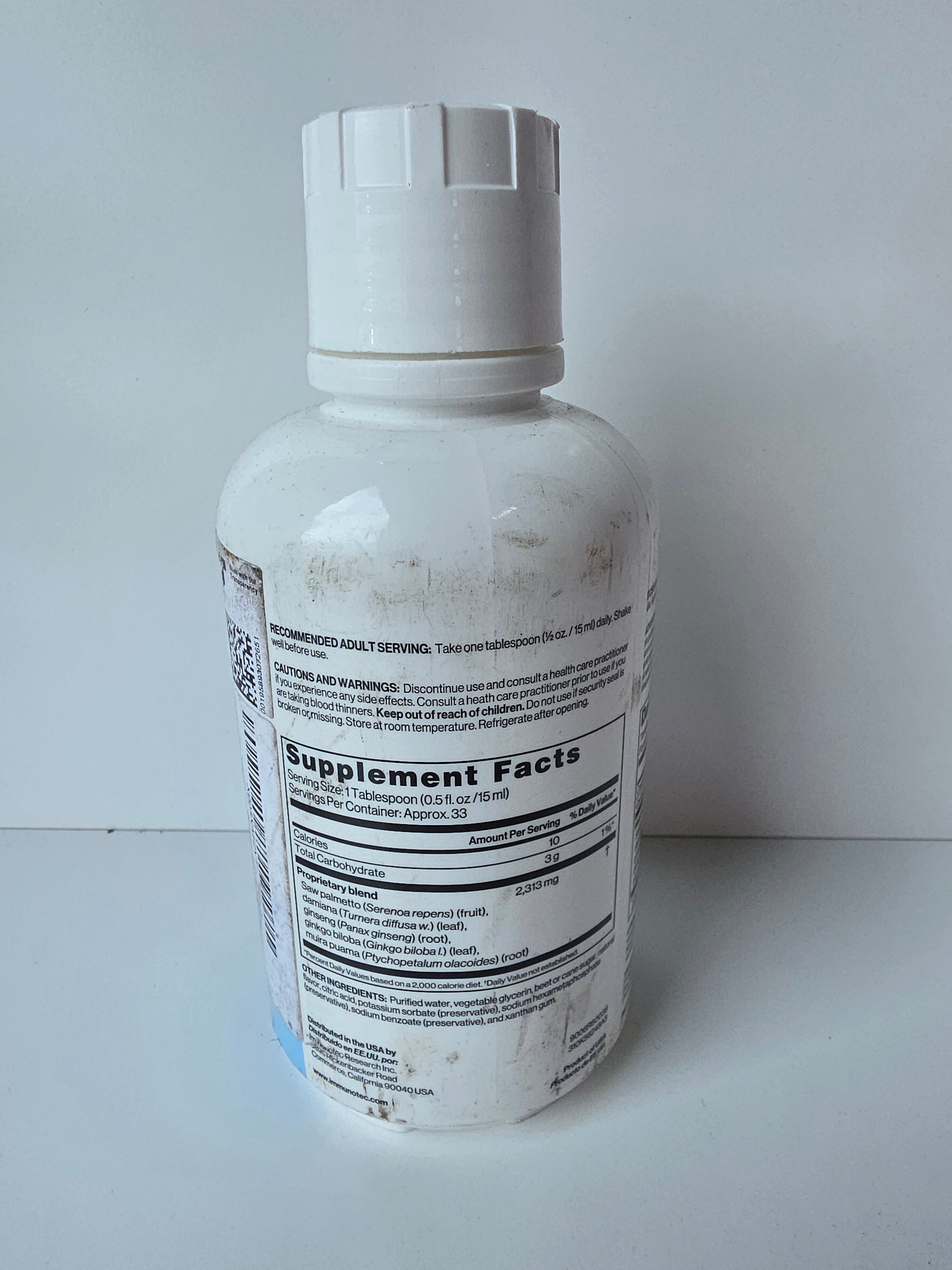 Magistral Dietary Supplement with Saw Palmetto Peach Mango Flavor 16oz Bottle