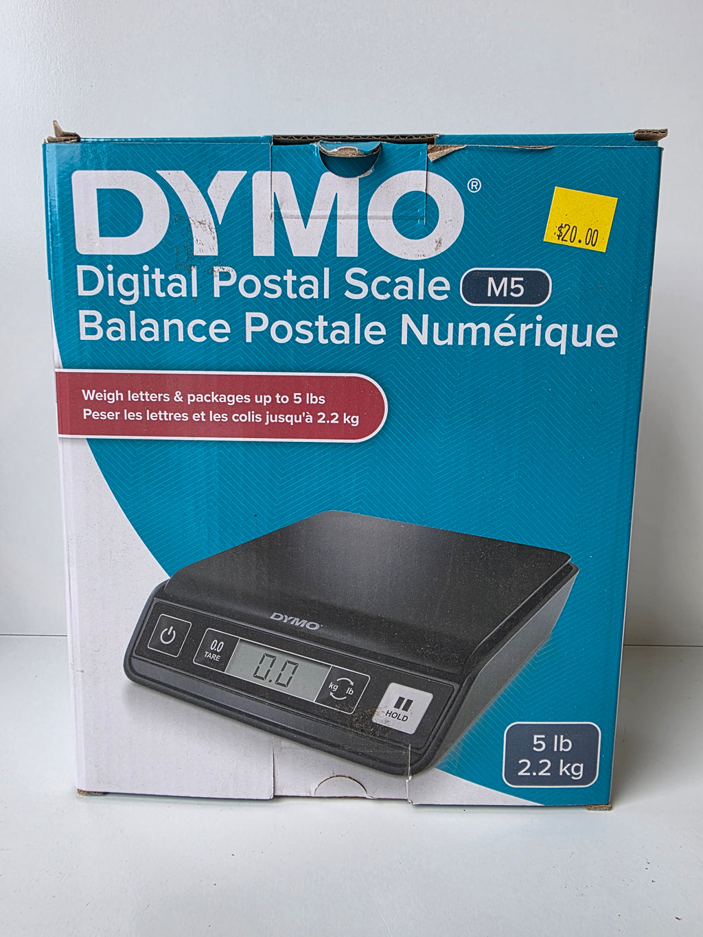DYMO M5 Digital Postal Scale 5lb 2.2kg Capacity Office Shipping Weighing Tool