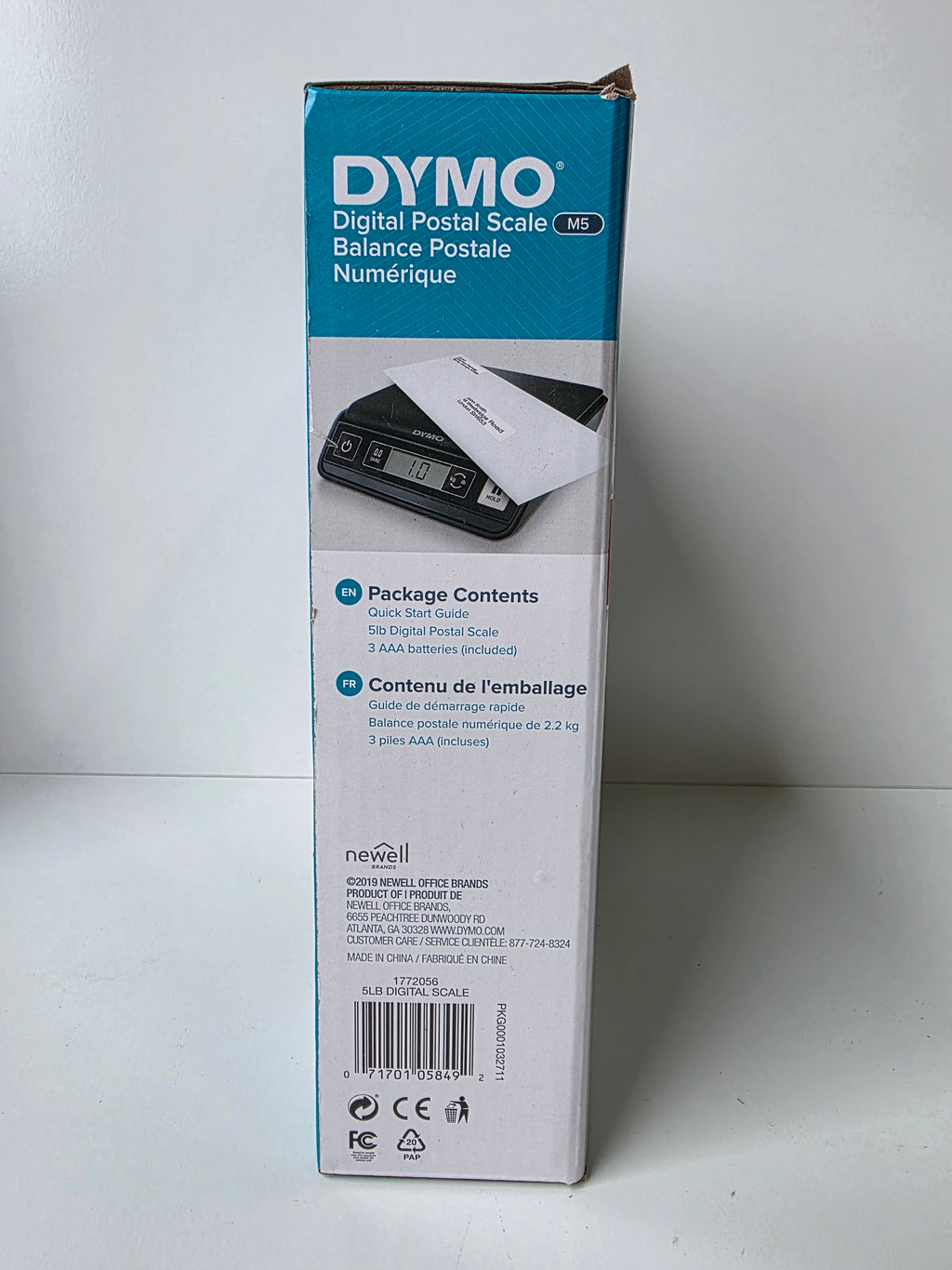 DYMO M5 Digital Postal Scale 5lb 2.2kg Capacity Office Shipping Weighing Tool