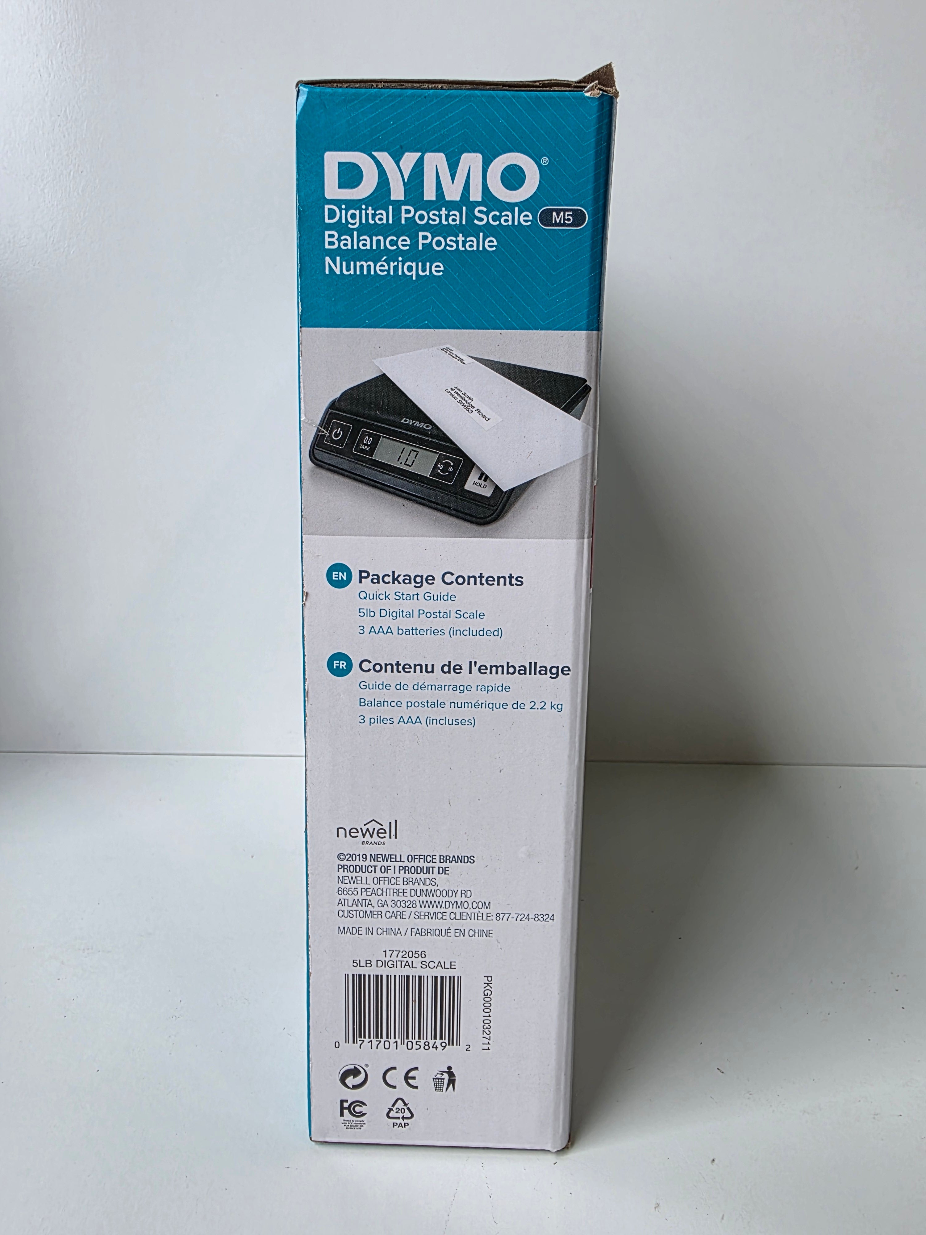 DYMO M5 Digital Postal Scale 5lb 2.2kg Capacity Office Shipping Weighing Tool