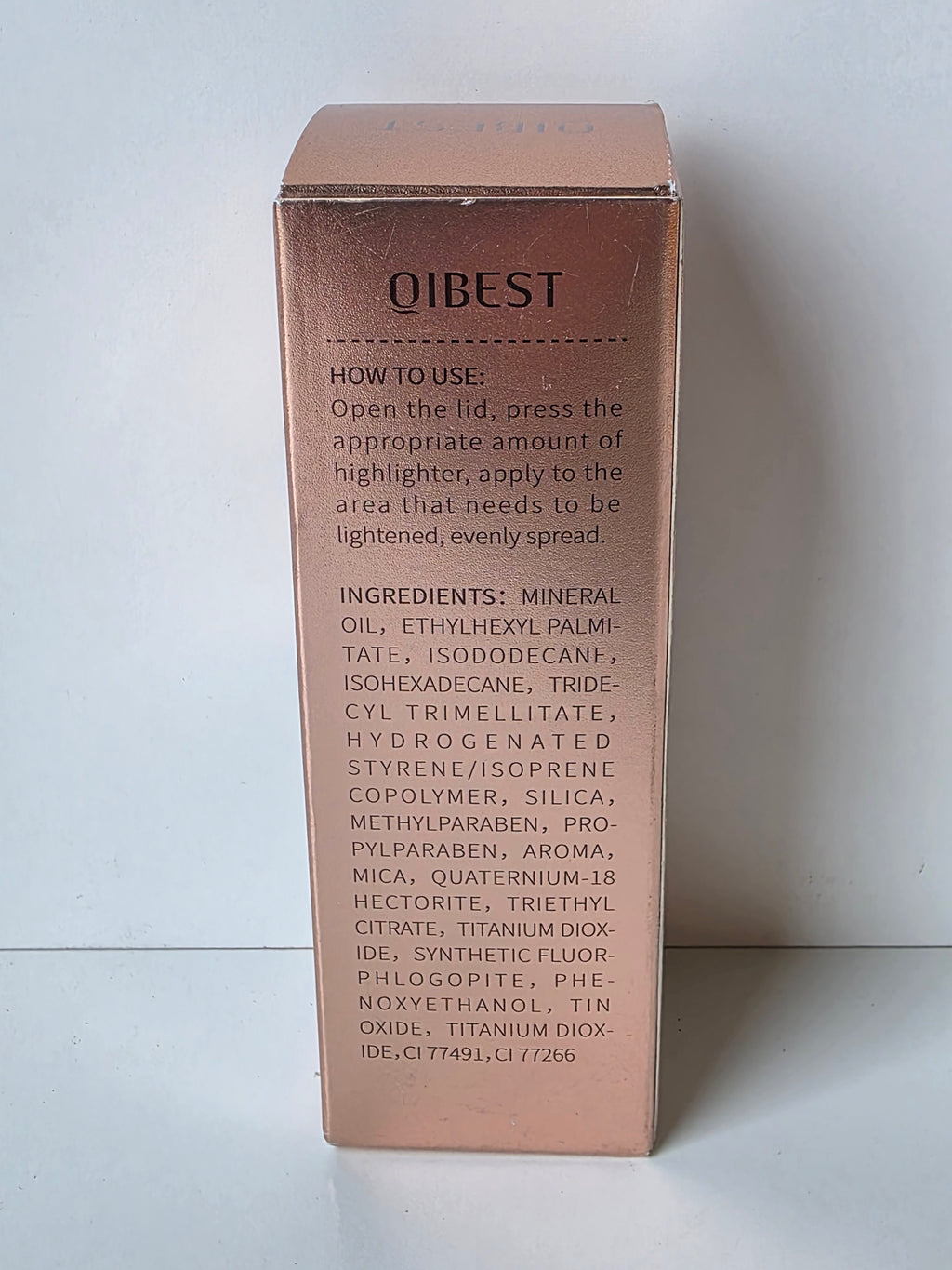 Qibest Body Illuminator Shimmer Highlighter 40ml Liquid Skin Glow Enhancer