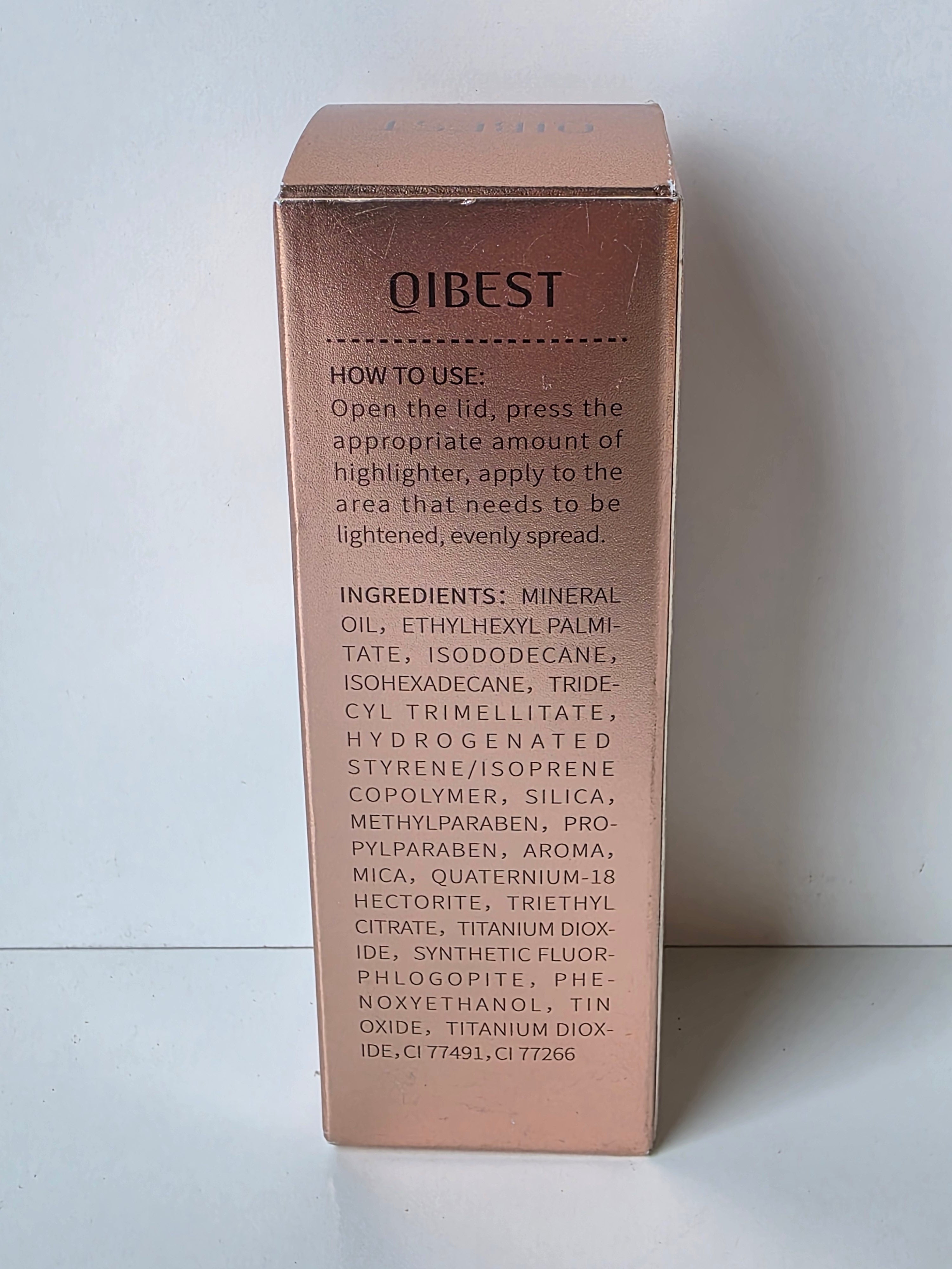 Qibest Body Illuminator Shimmer Highlighter 40ml Liquid Skin Glow Enhancer