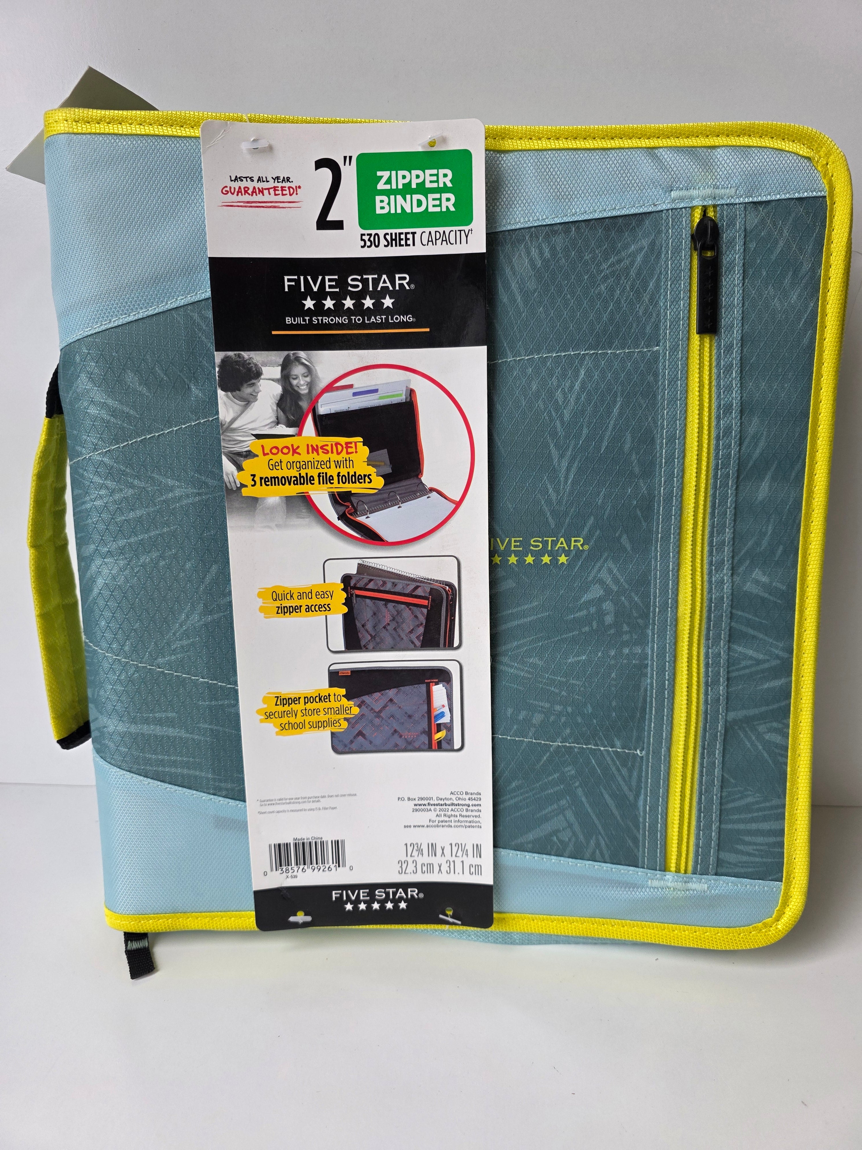 Case•It Mighty Zip Tab 3 Inch Floral Expanding Binder Organizer with Shoulder Strap