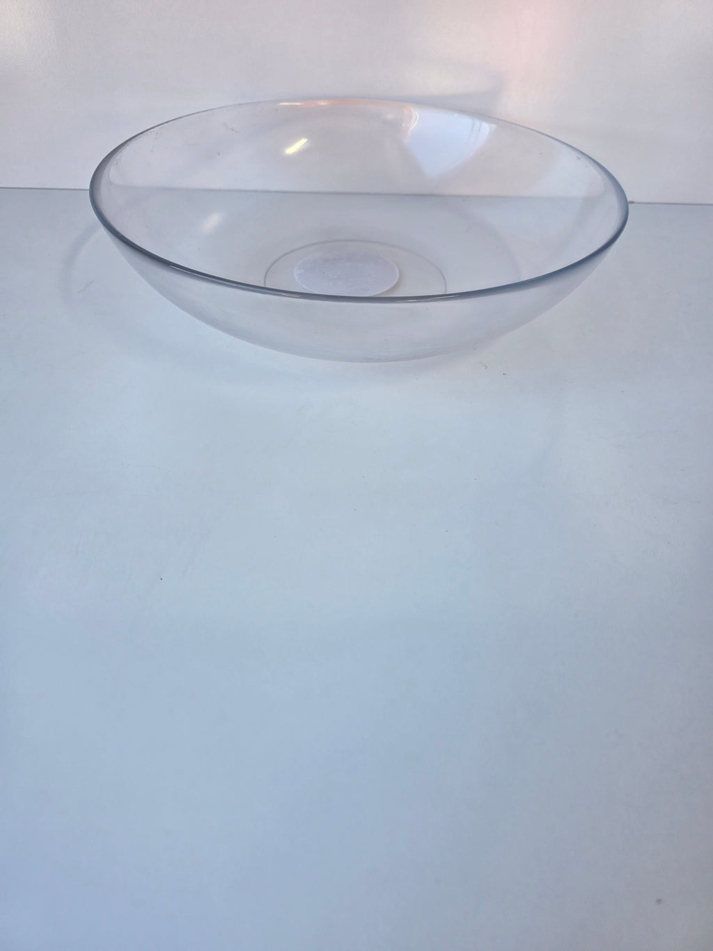Threshold Clear Large Decorative Glass Bowl Modern Home Display Centerpiece