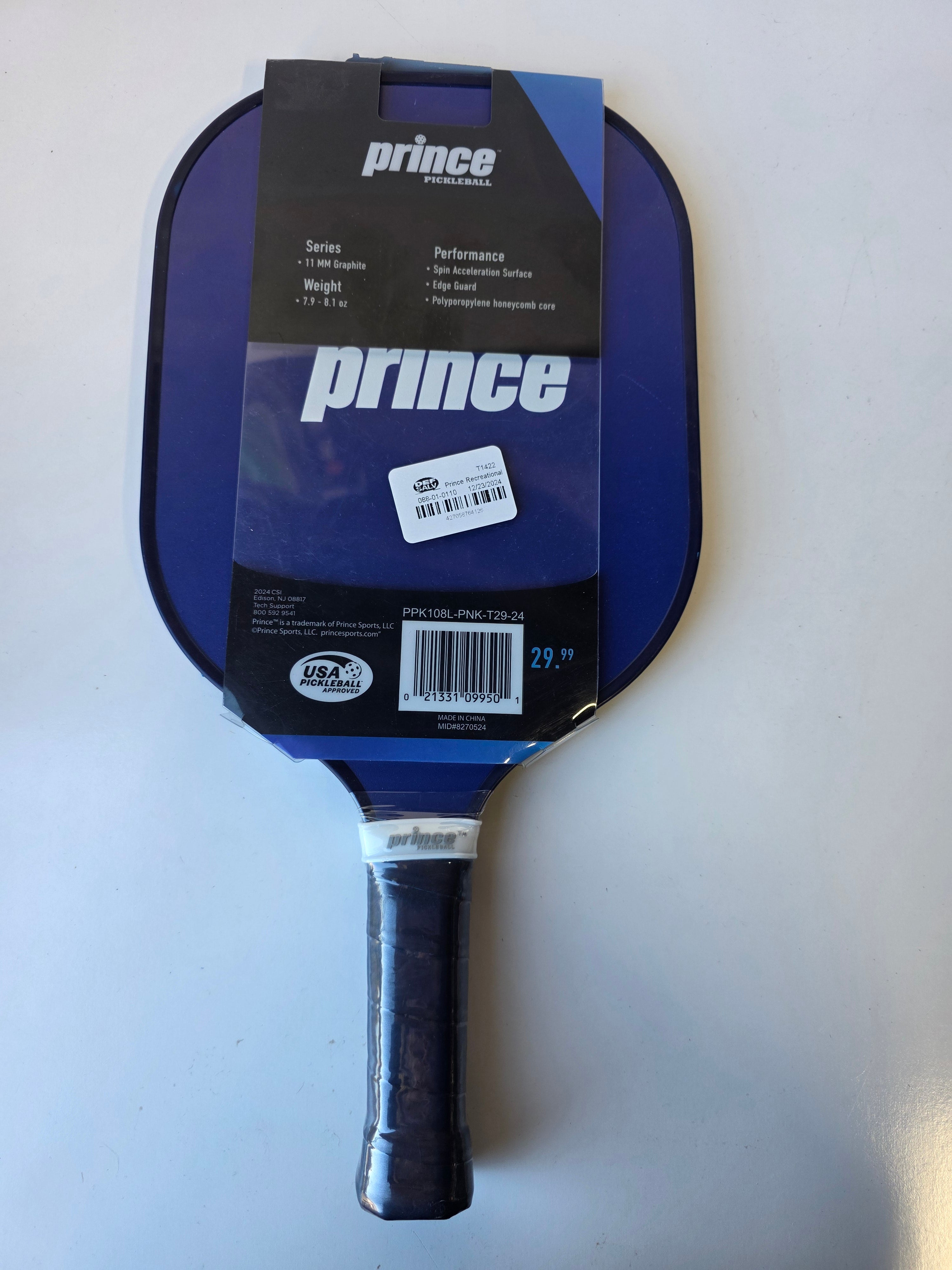 Prince Reflex Graphite Pickleball Paddle – USA Pickleball Approved