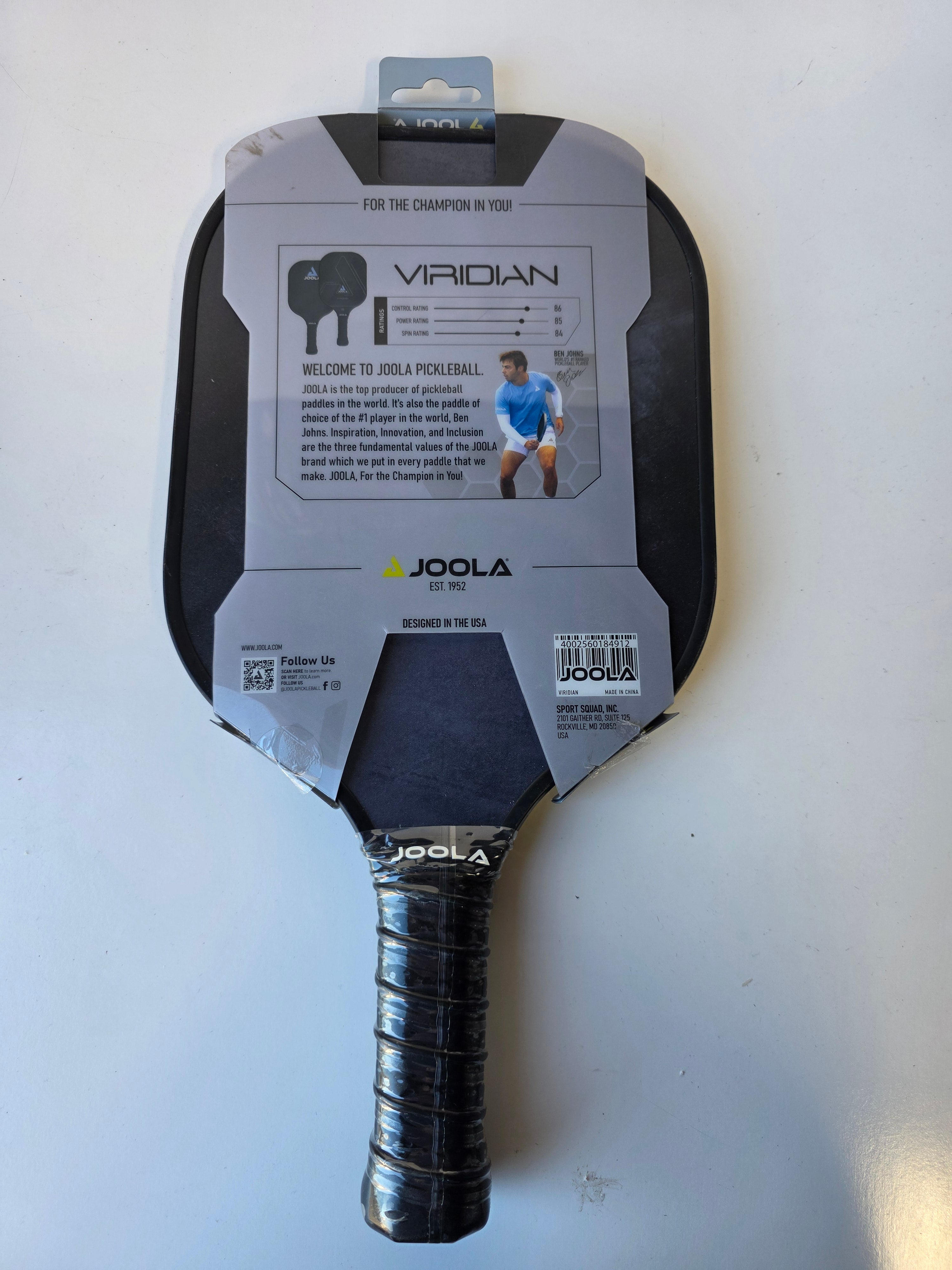 JOOLA Viridian Pickleball Paddle – USA Pickleball Approved, Professional Series Paddle