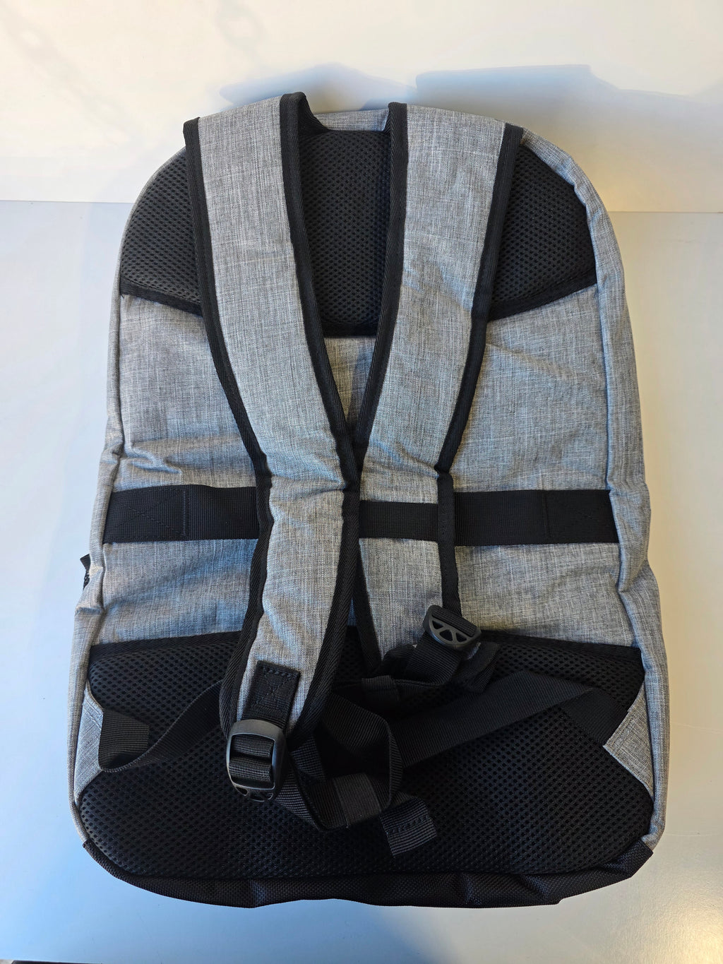 Bosynoy Gray Laptop Backpack with USB Charging Port and Multiple Storage Compartments