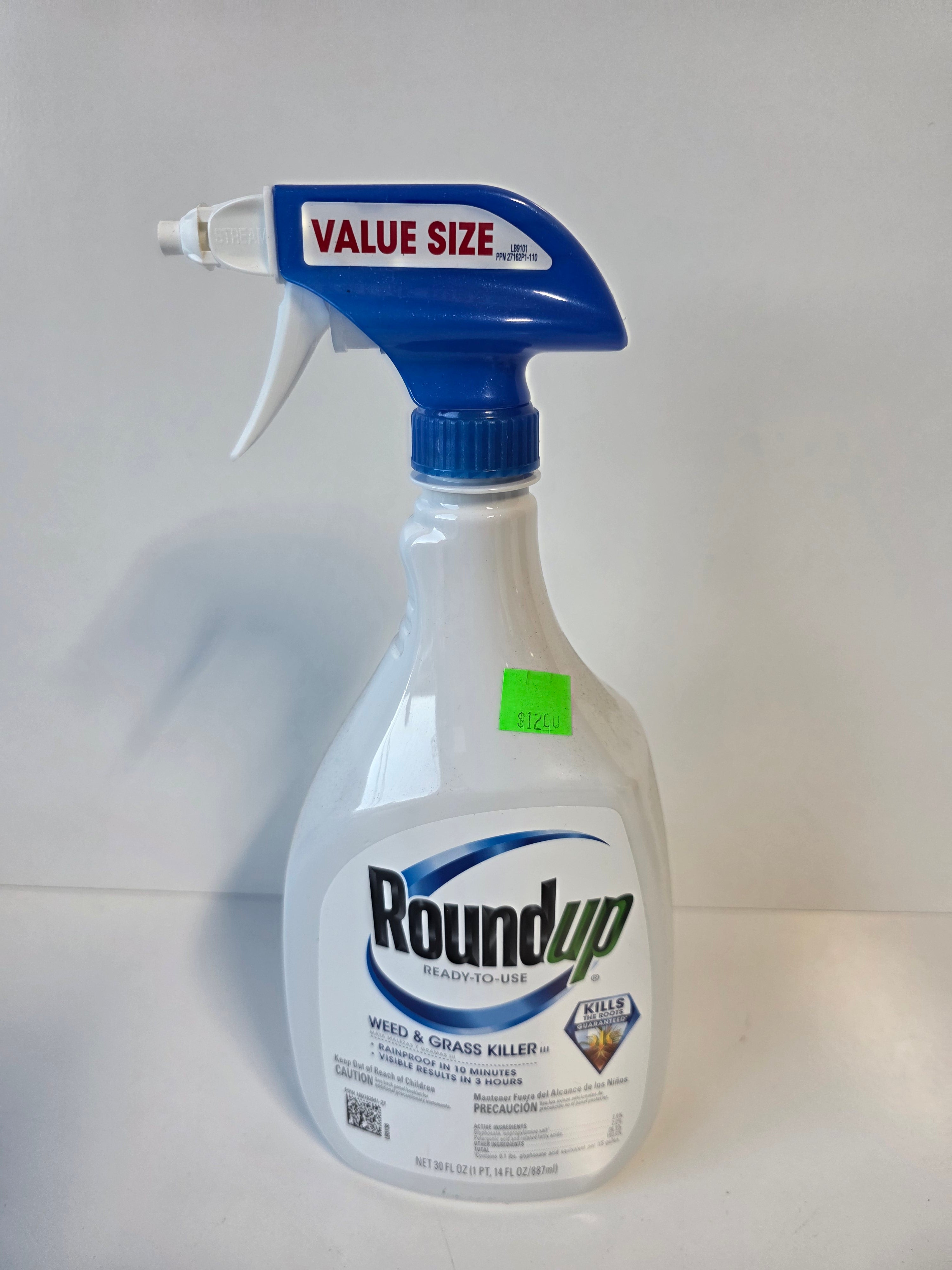 Roundup Ready-To-Use Weed and Grass Killer 30oz Trigger Spray Value Size Bottle