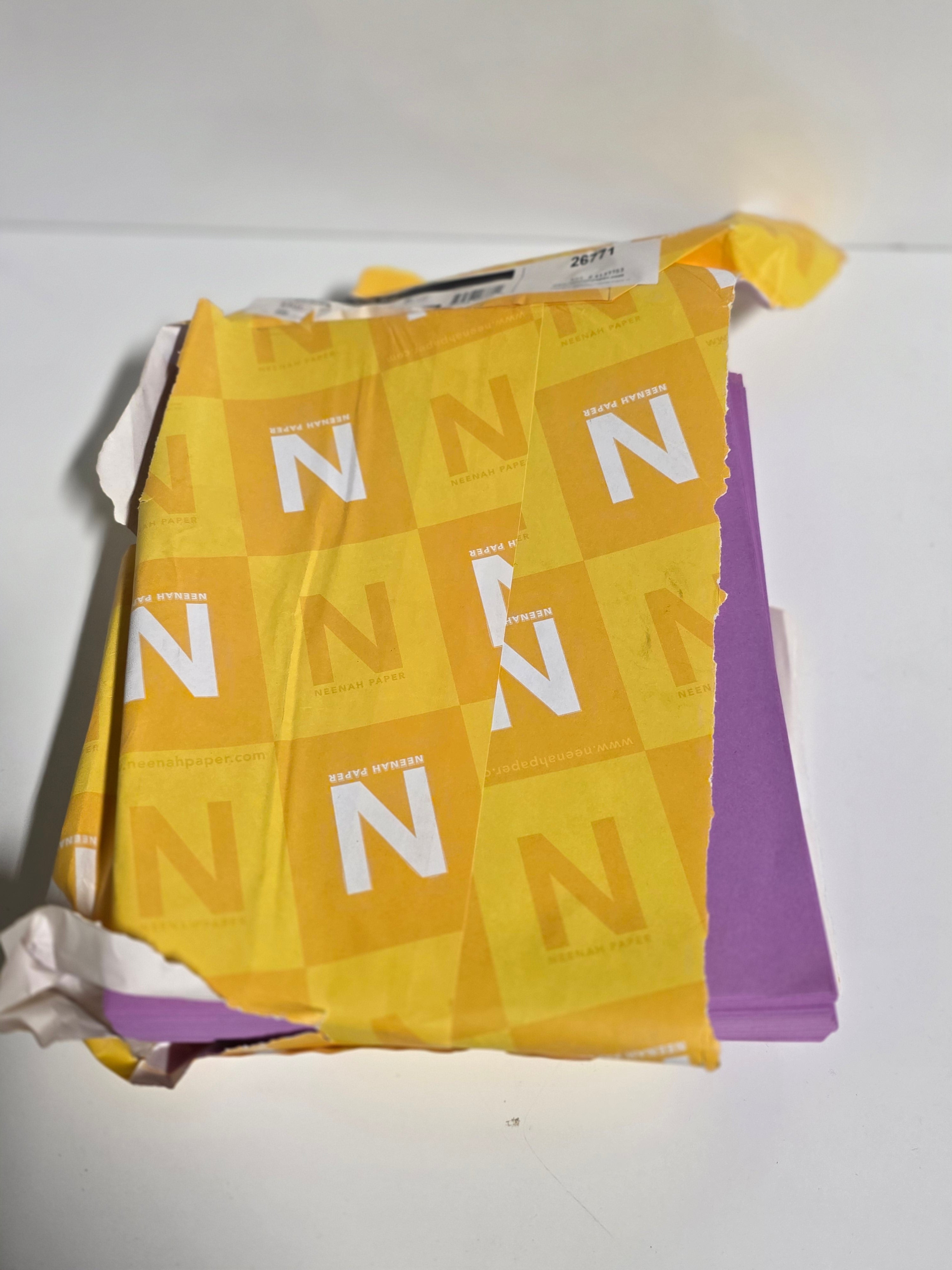 Neenah Exact Brights Text Paper 8.5x11 Bright Purple 50 lb Smooth Finish 500 Sheets