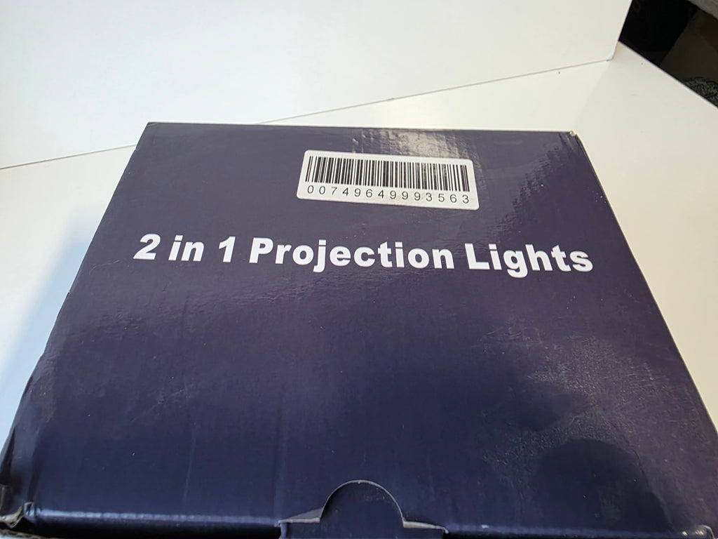 2 in 1 LED Projection Lights Indoor Outdoor Display with Slides and Water Patterns