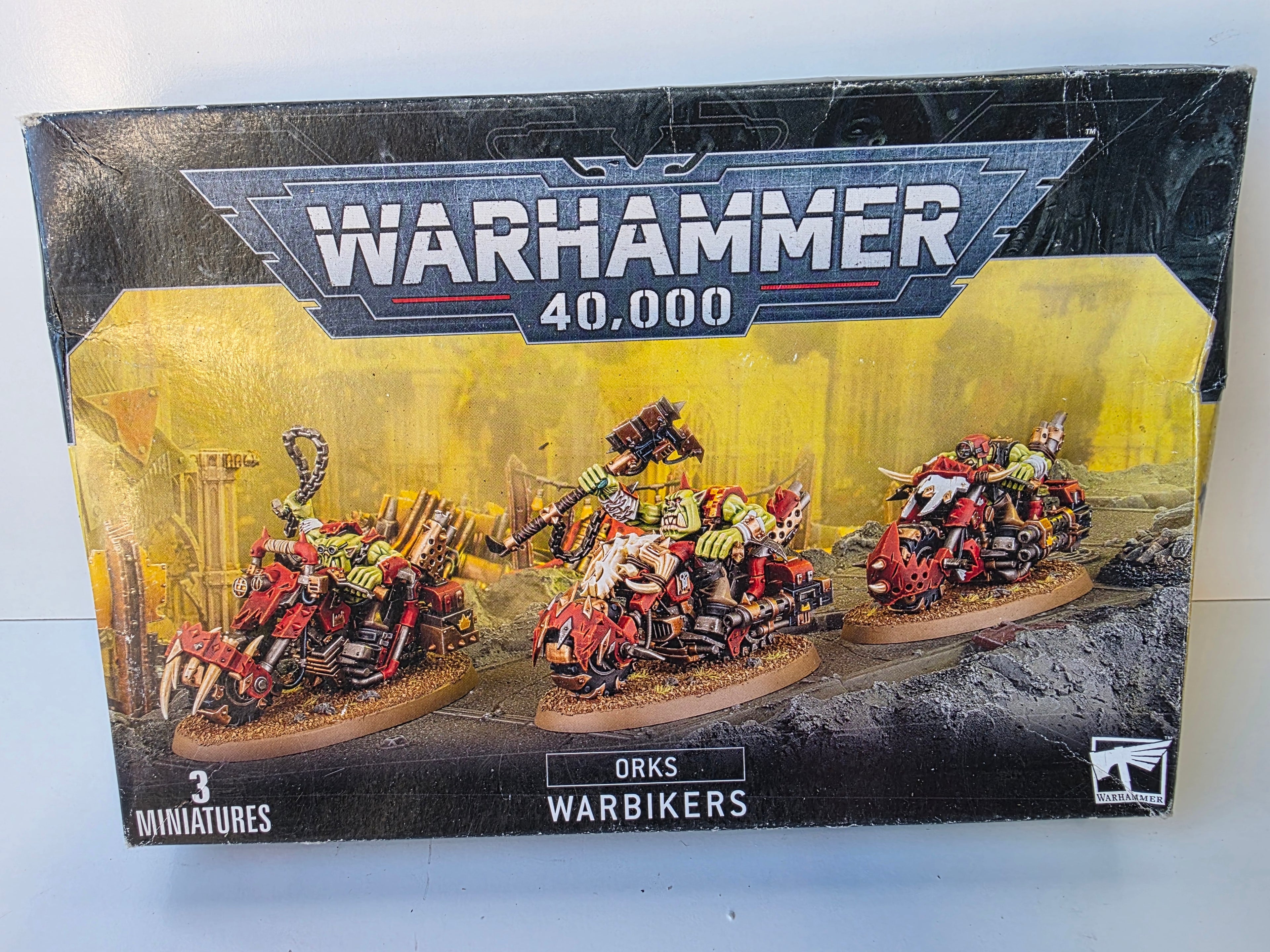 Warhammer 40,000 – Orks Warbikers (3 Citadel Miniatures)