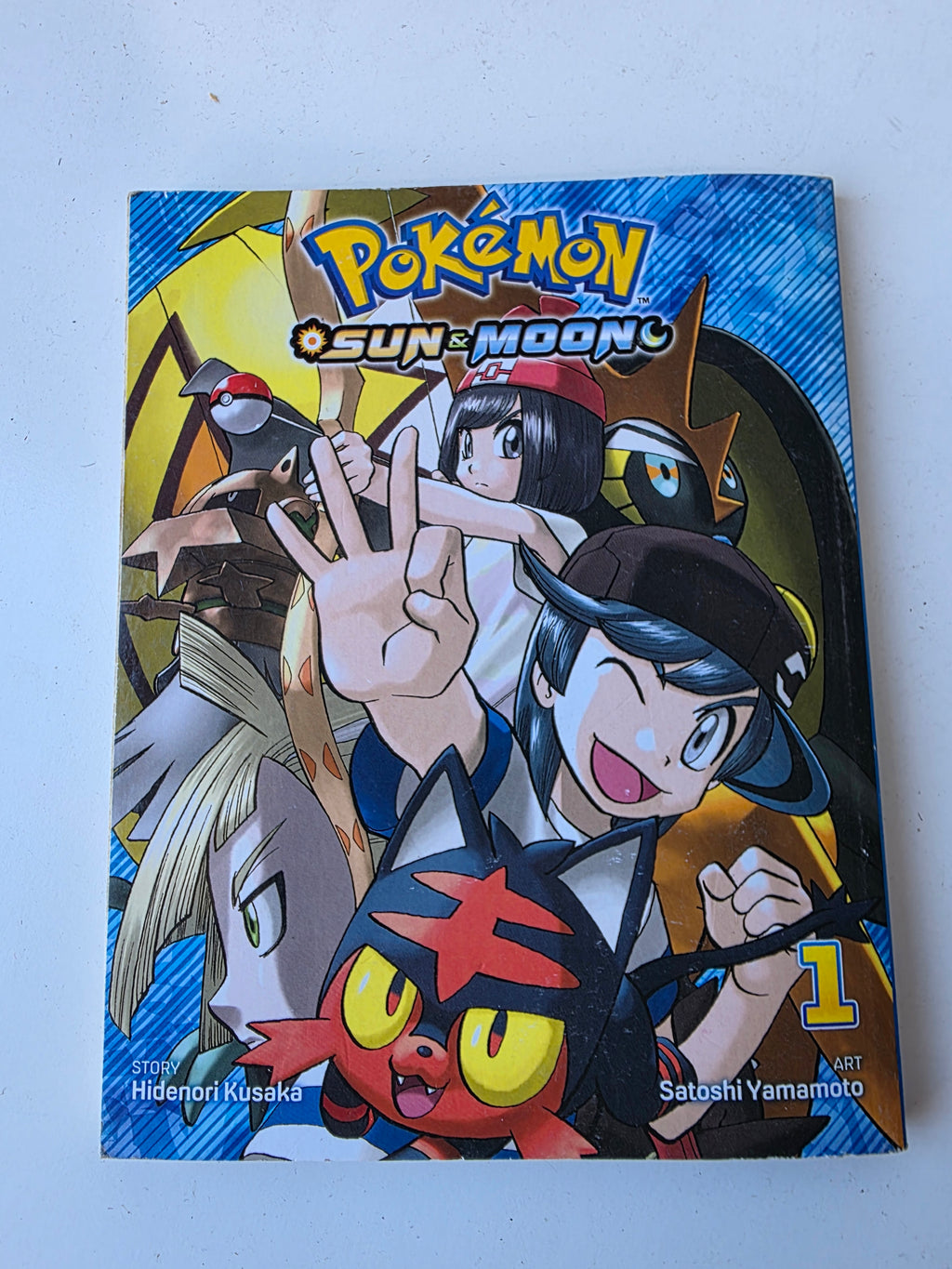 Pokémon Sun And Moon Manga Lot Volumes 1 2 5 8 9 English Graphic Novel Collection