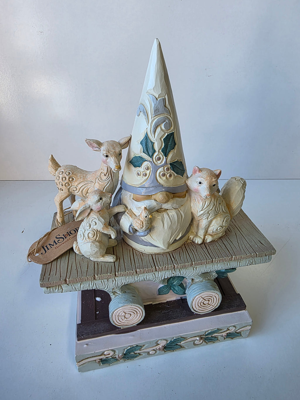 Jim Shore Heartwood Creek Woodland Gnome With Forest Animals Figurine Holiday Decor