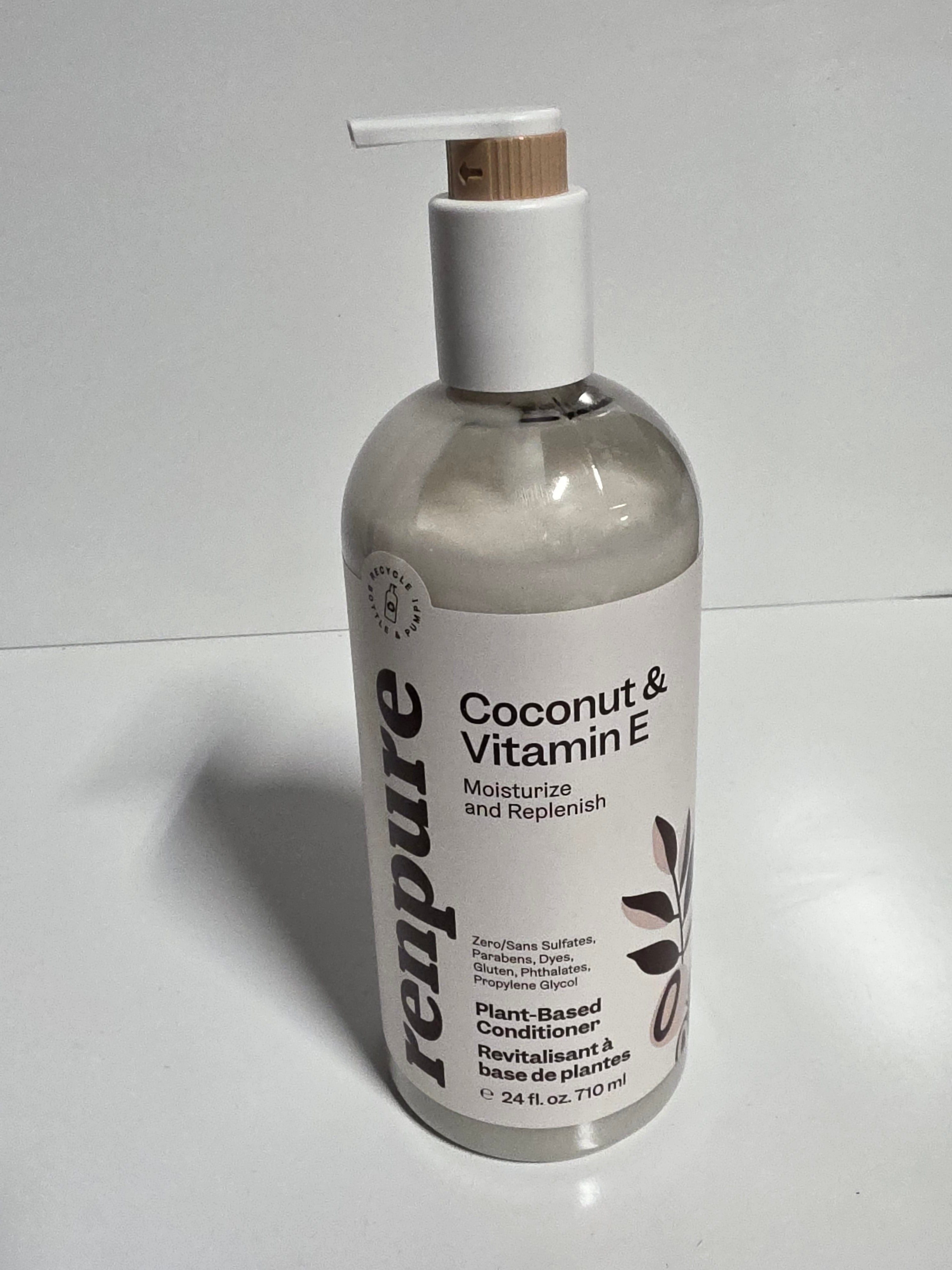 Renpure Coconut And Vitamin E Plant Based Conditioner 24oz Moisturize And Replenish