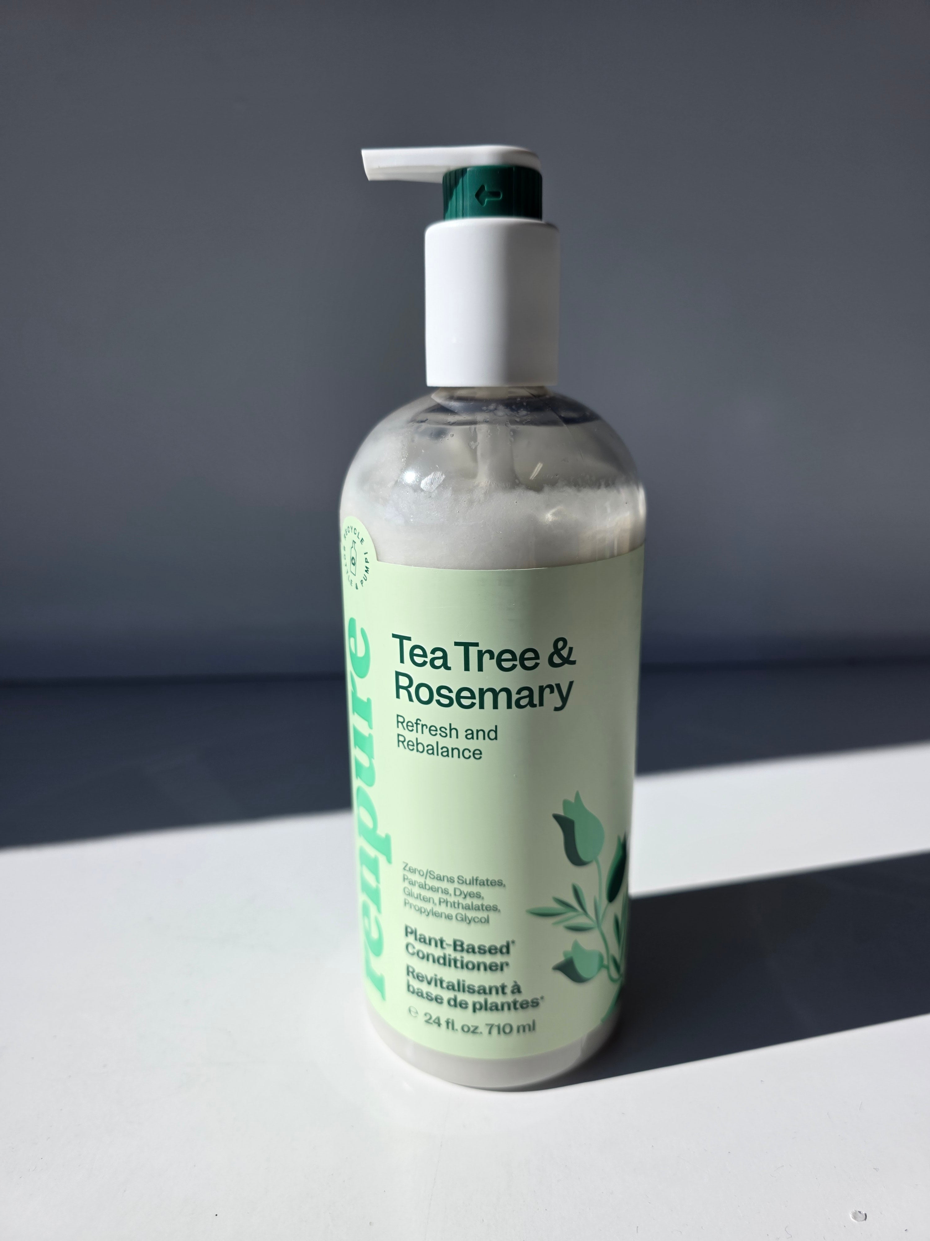 Renpure Tea Tree And Rosemary Plant-Based Conditioner 24oz Refresh And Rebalance Haircare