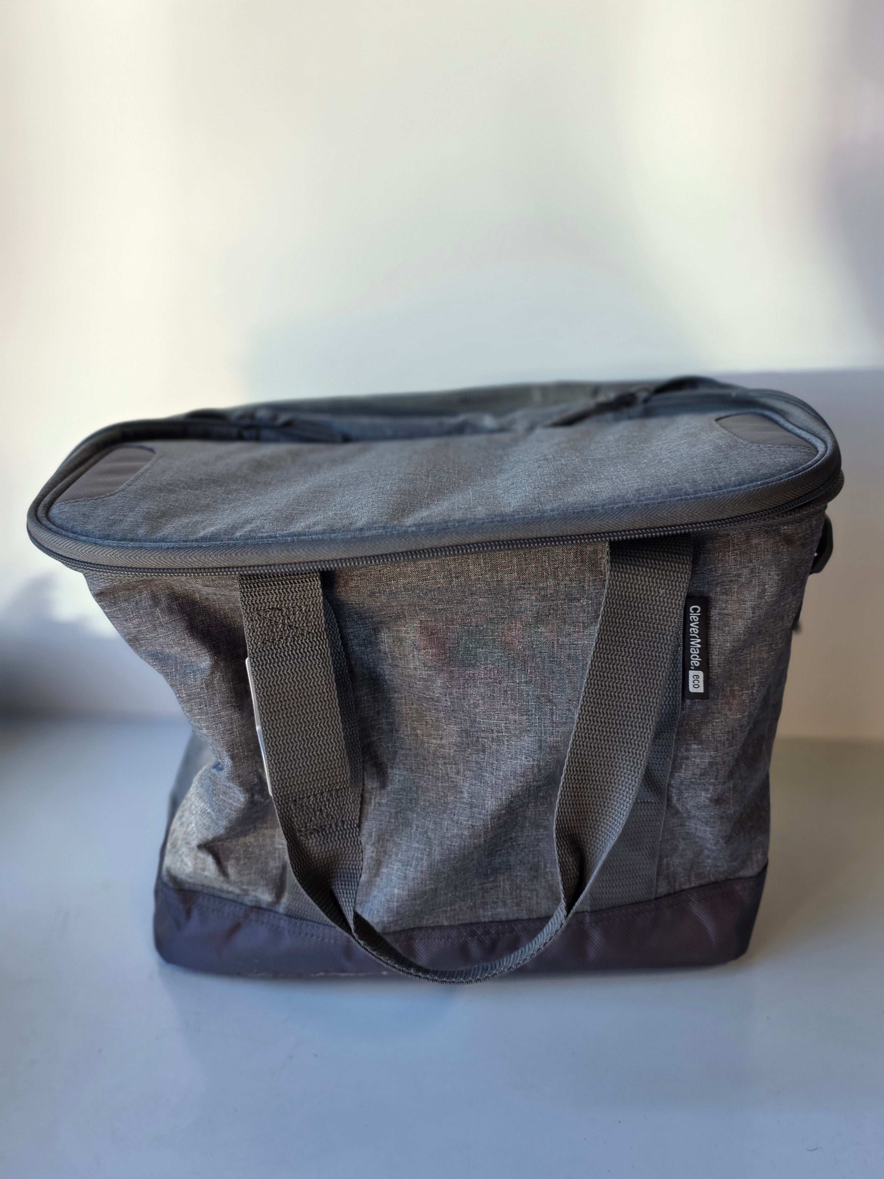 CleverMade Tahoe Collapsible Cooler Bag Recycled Polyester Portable 30 Can Capacity