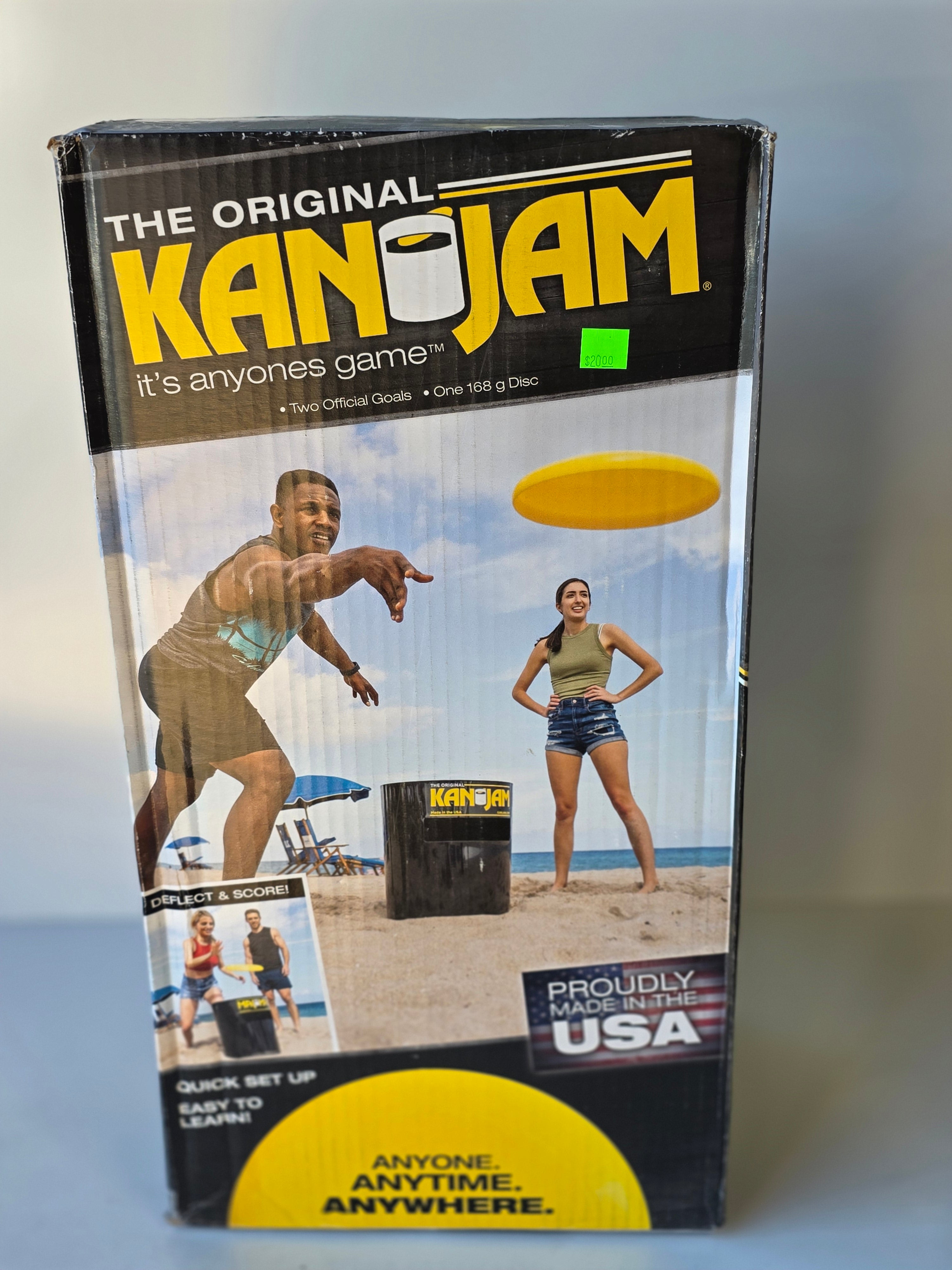 KanJam Original Disc Toss Game Set With Two Goals And 168g Frisbee Outdoor Fun