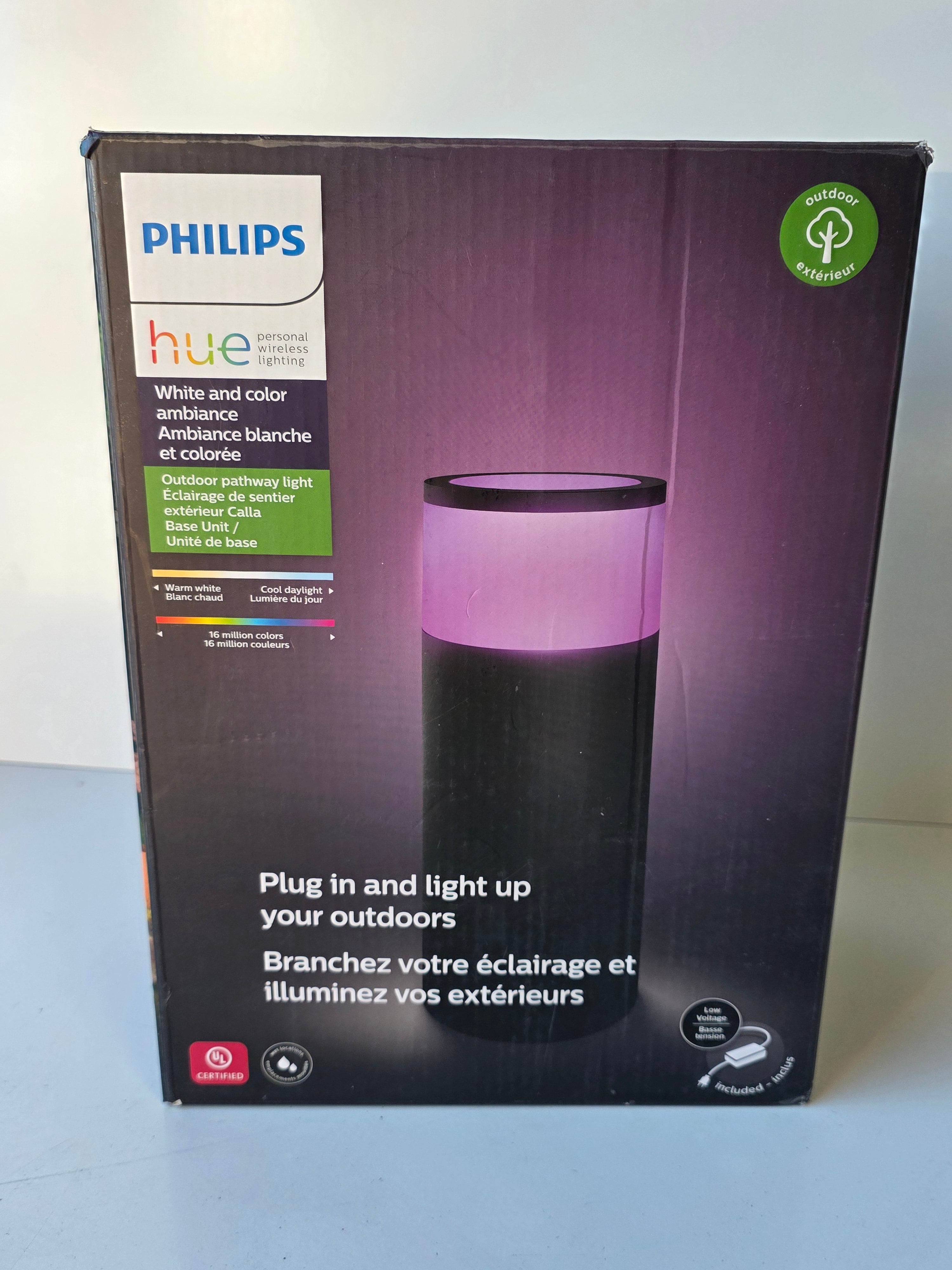 Philips Hue Calla Outdoor Pathway Light Base Unit White And Color Ambiance Smart LED